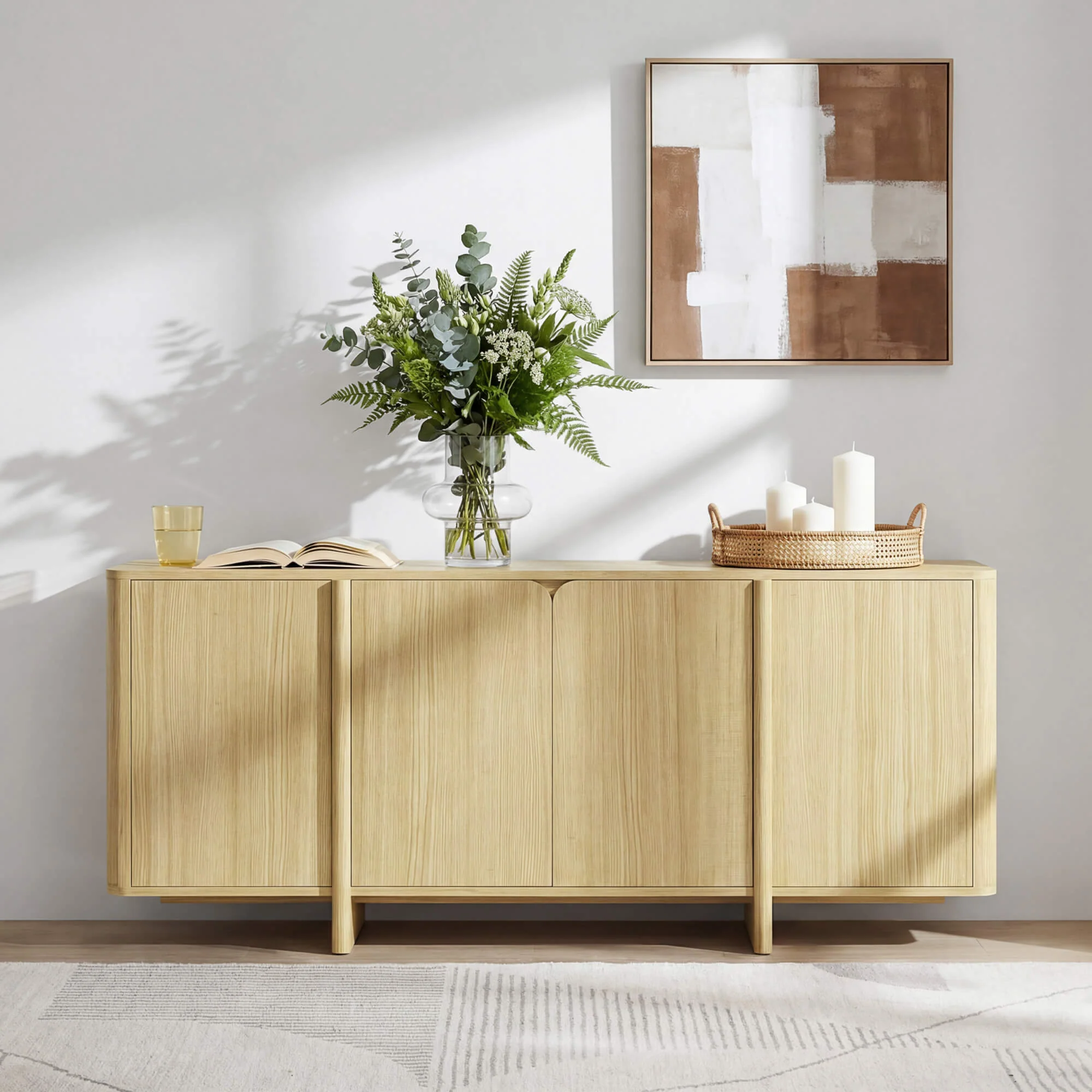 67” Bennett Modern Spacious Multi-Zone Sideboard - Image 24