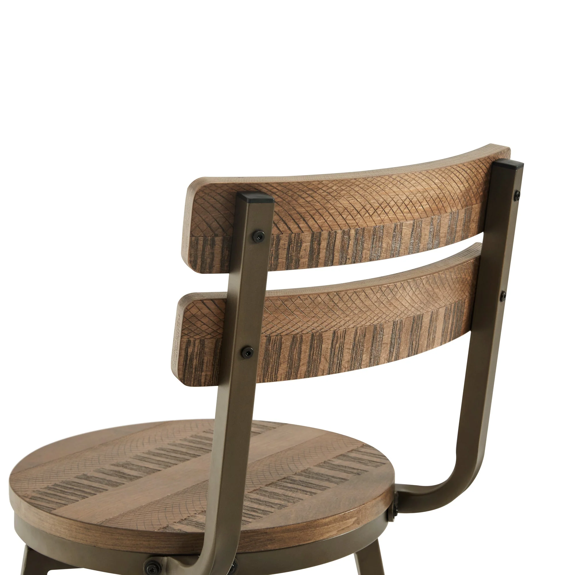 Blair Industrial Wood Seat Counter Stools - Image 9