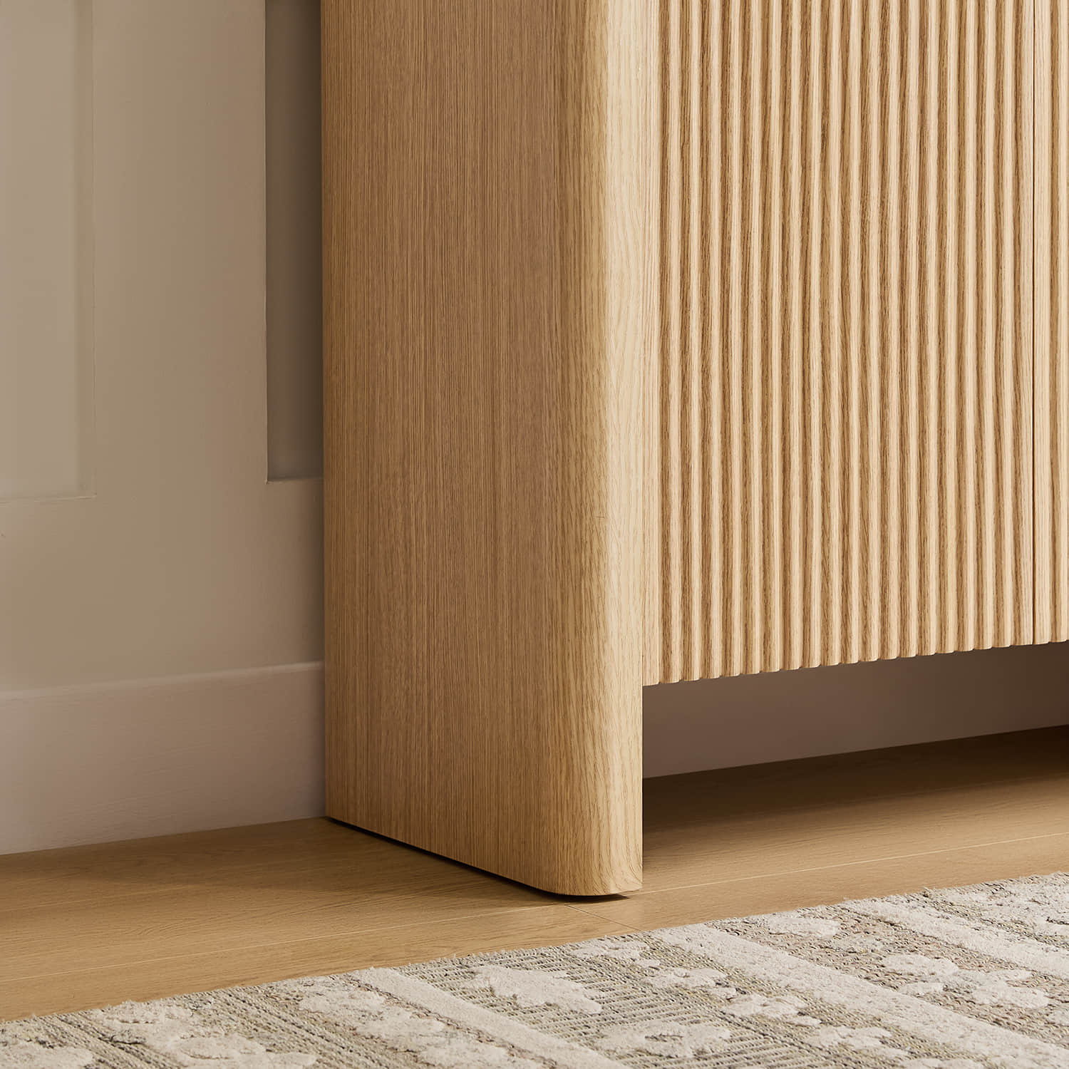61" Bowen Fluted Wood Sideboard, High-Leg - Image 10