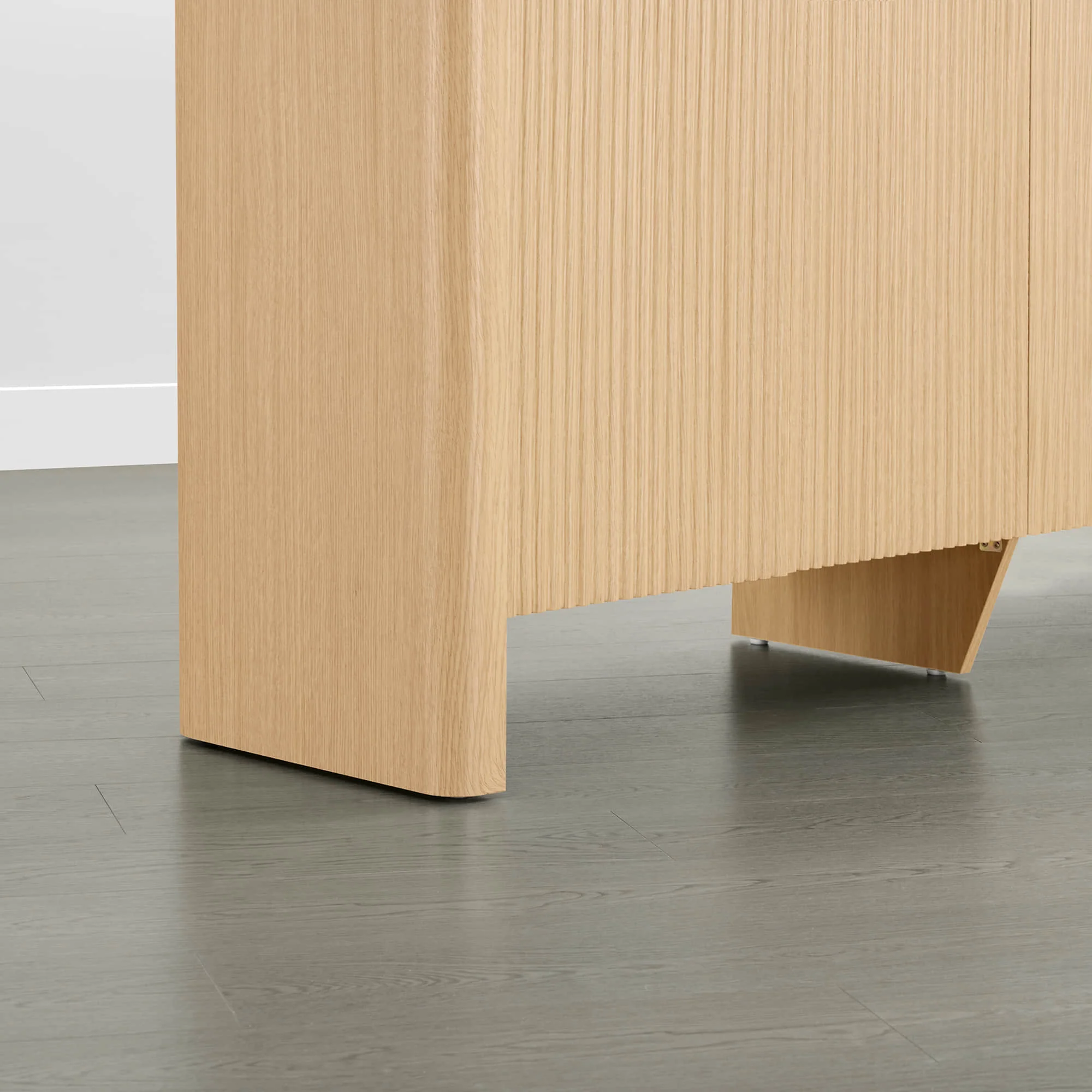 61" Bowen Fluted Wood Sideboard, High-Leg - Image 13