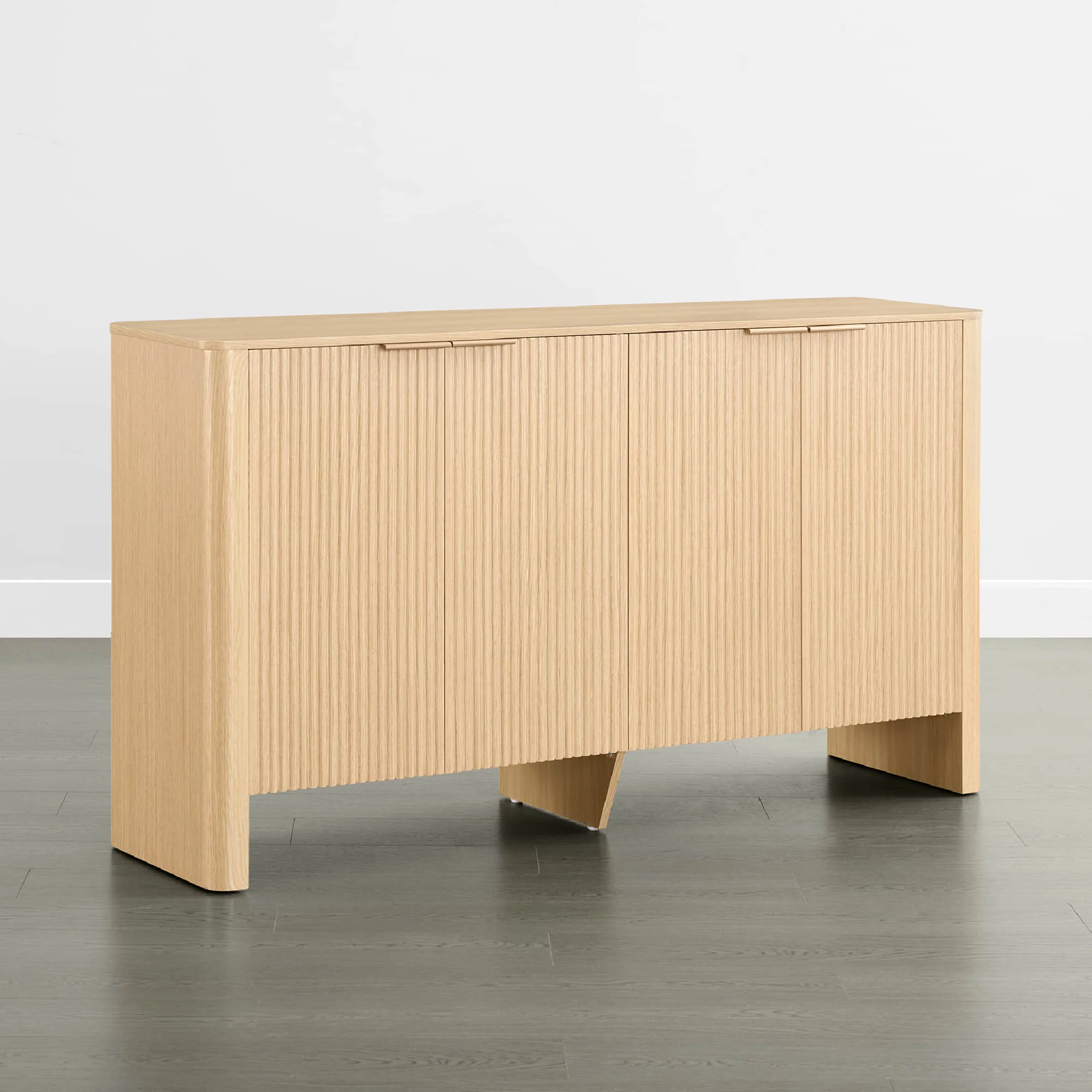 61" Bowen Fluted Wood Sideboard, High-Leg - Image 21