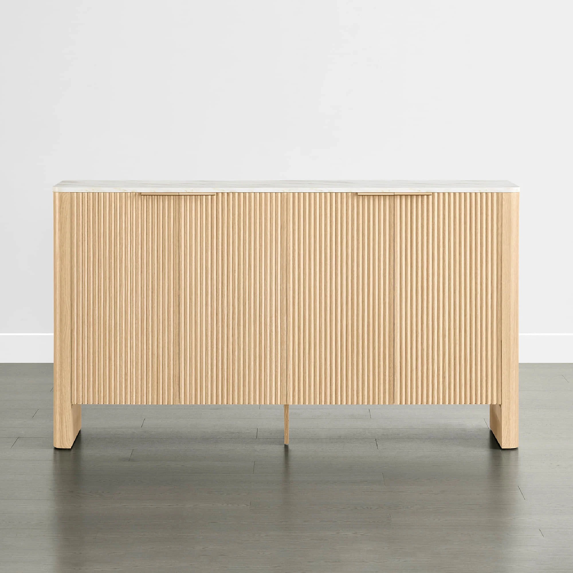 61" Bowen Fluted Wood Sideboard, High-Leg - Image 23