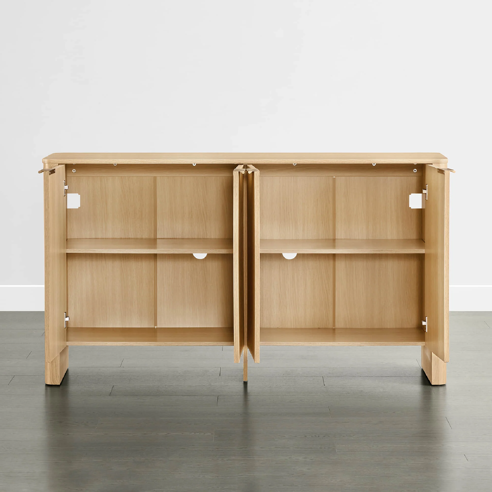61" Bowen Fluted Wood Sideboard, High-Leg - Image 26