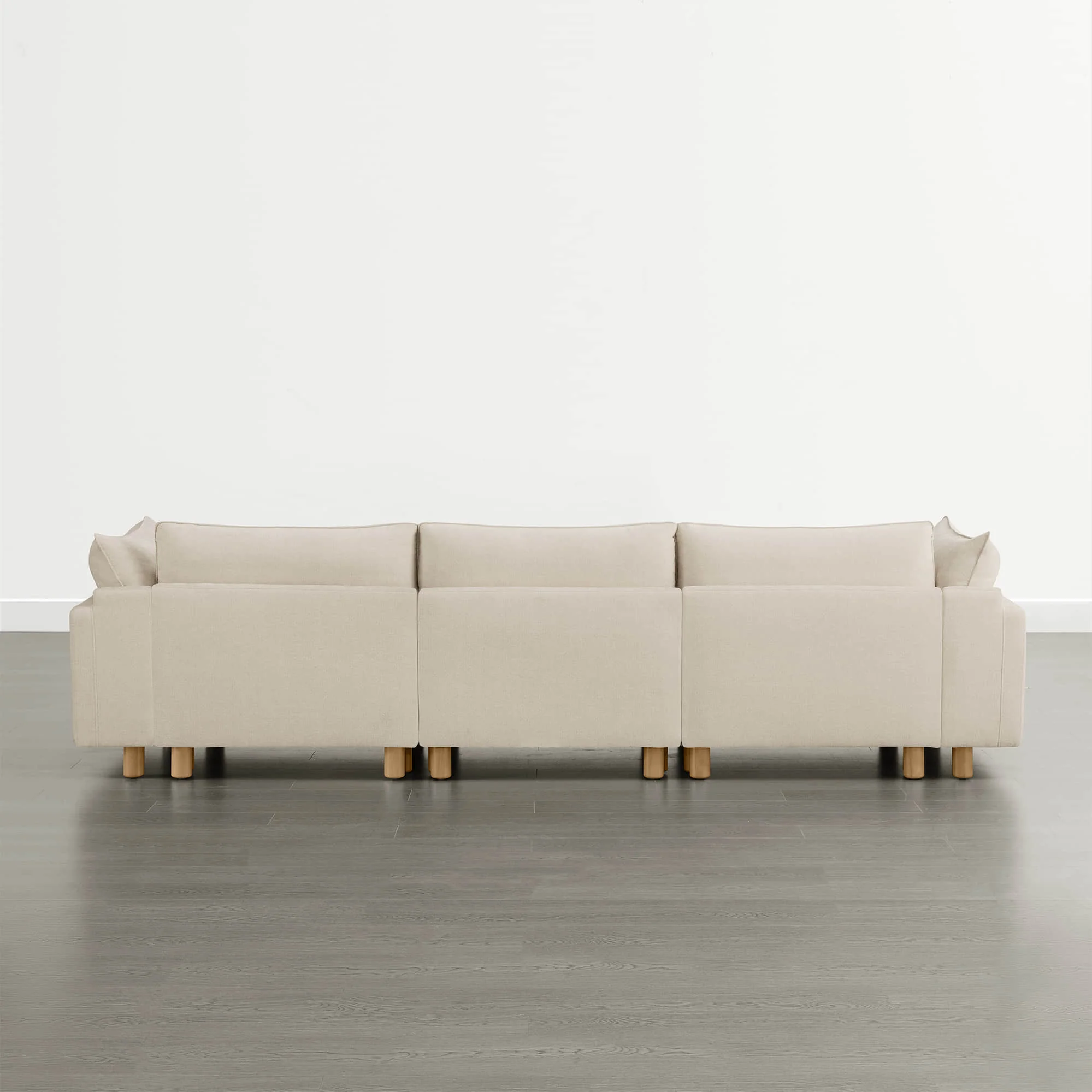 Brendon Modular 3-Seat Sofa with Wood Leg - Image 12