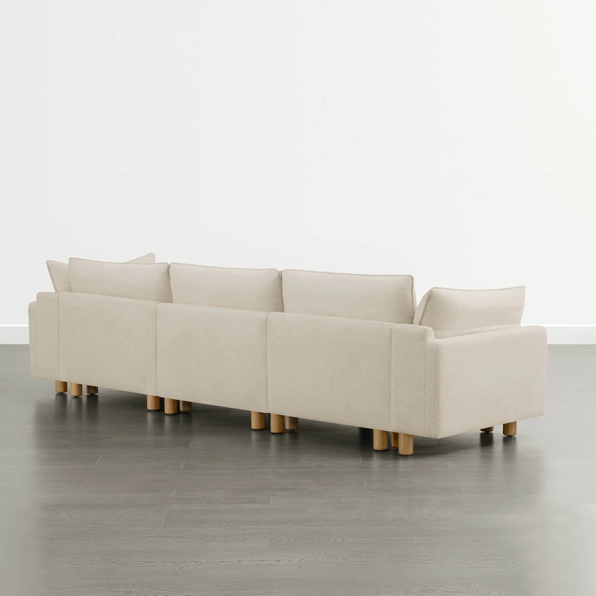 Brendon Modular 3-Seat Sofa with Wood Leg - Image 13