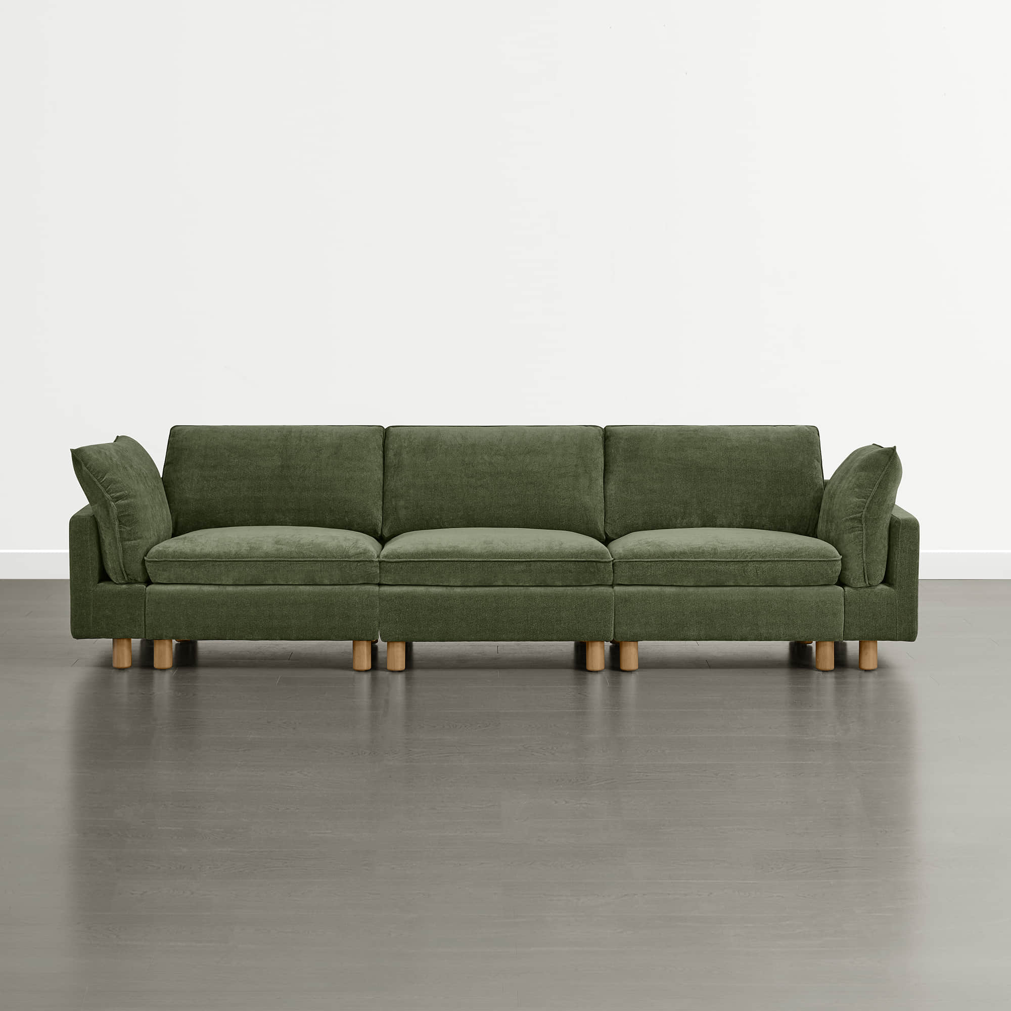 Brendon Modular 3-Seat Sofa with Wood Leg - Image 14