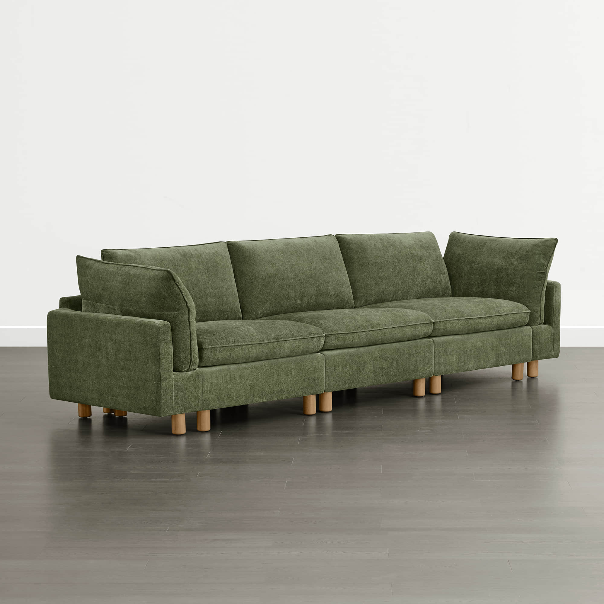 Brendon Modular 3-Seat Sofa with Wood Leg - Image 15