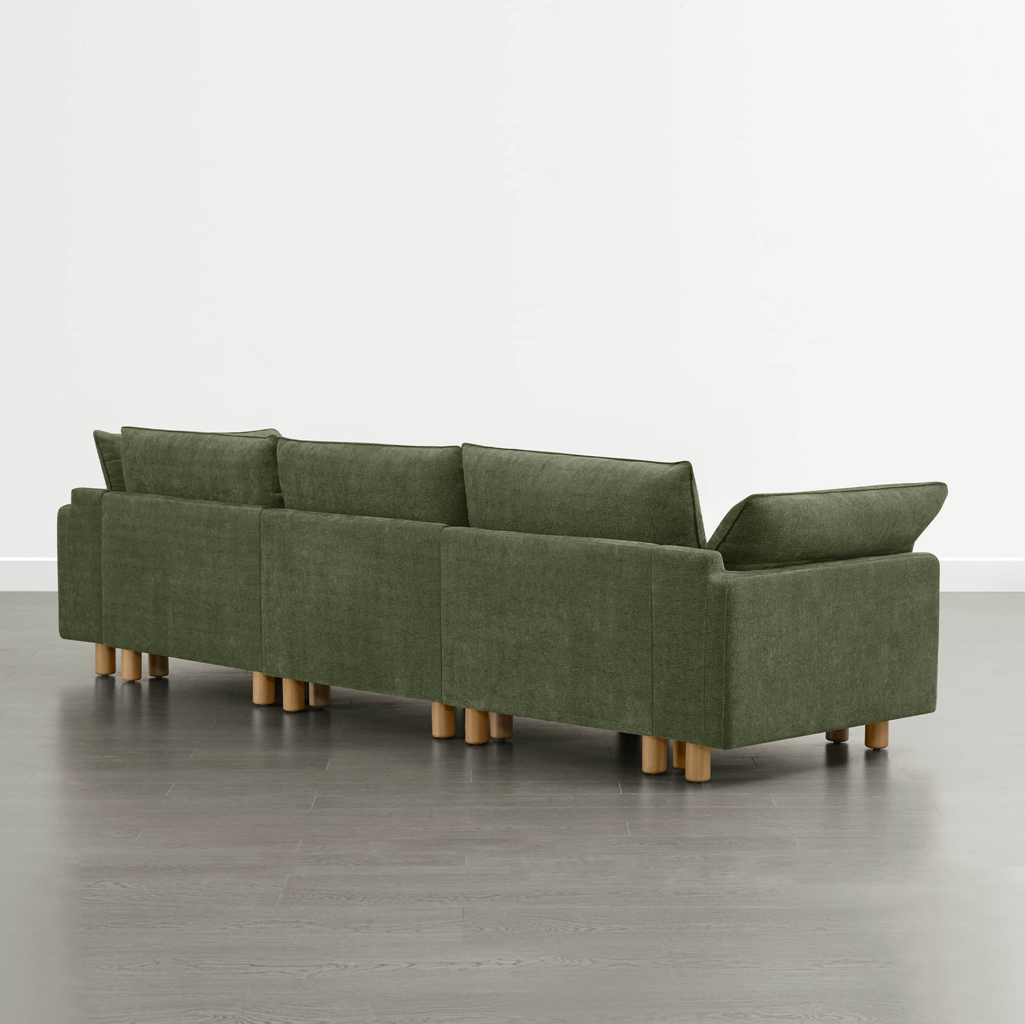 Brendon Modular 3-Seat Sofa with Wood Leg - Image 18