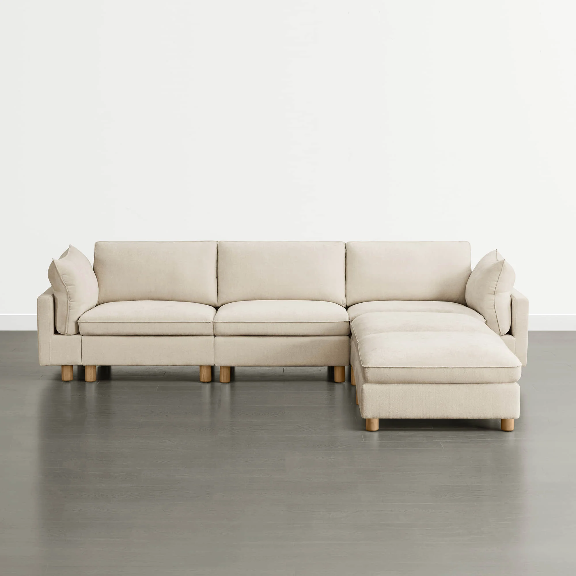 Brendon Modular 4-Seat Sectional Sofa with Wood Leg - Image 13