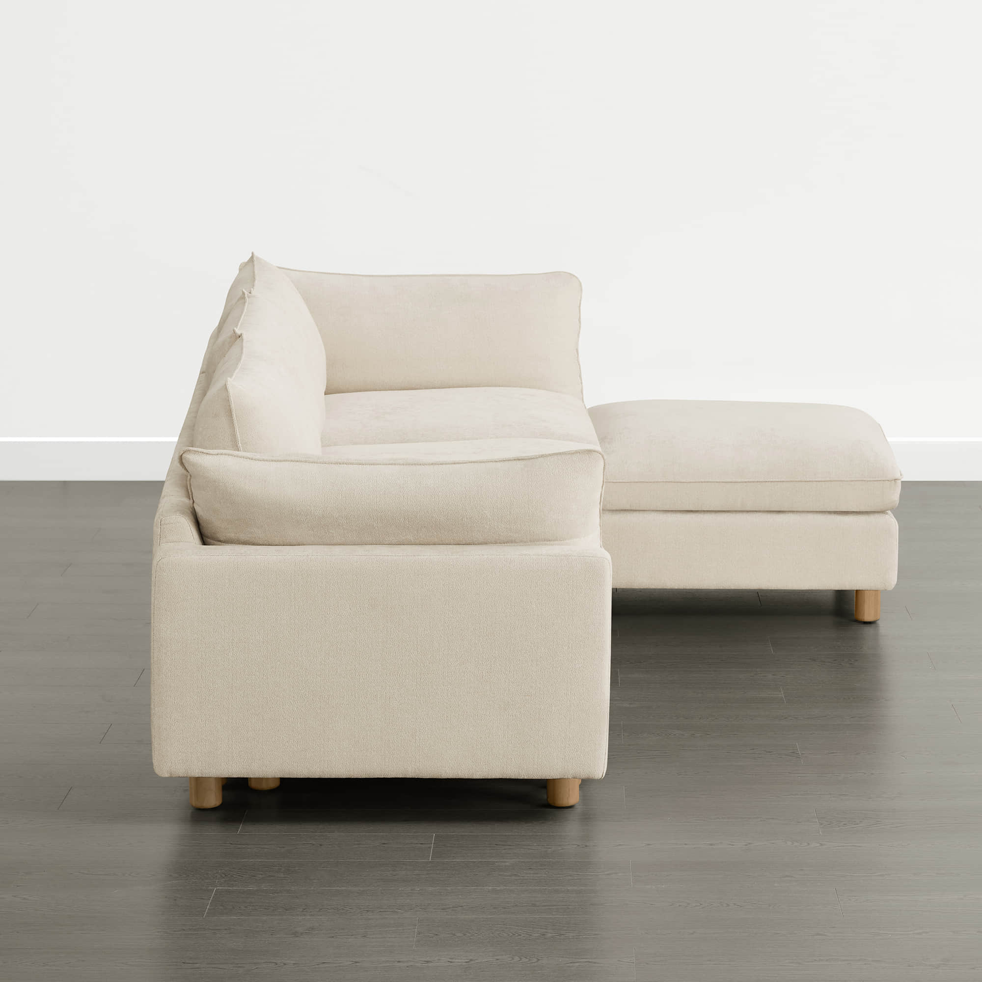 Brendon Modular 4-Seat Sectional Sofa with Wood Leg - Image 15