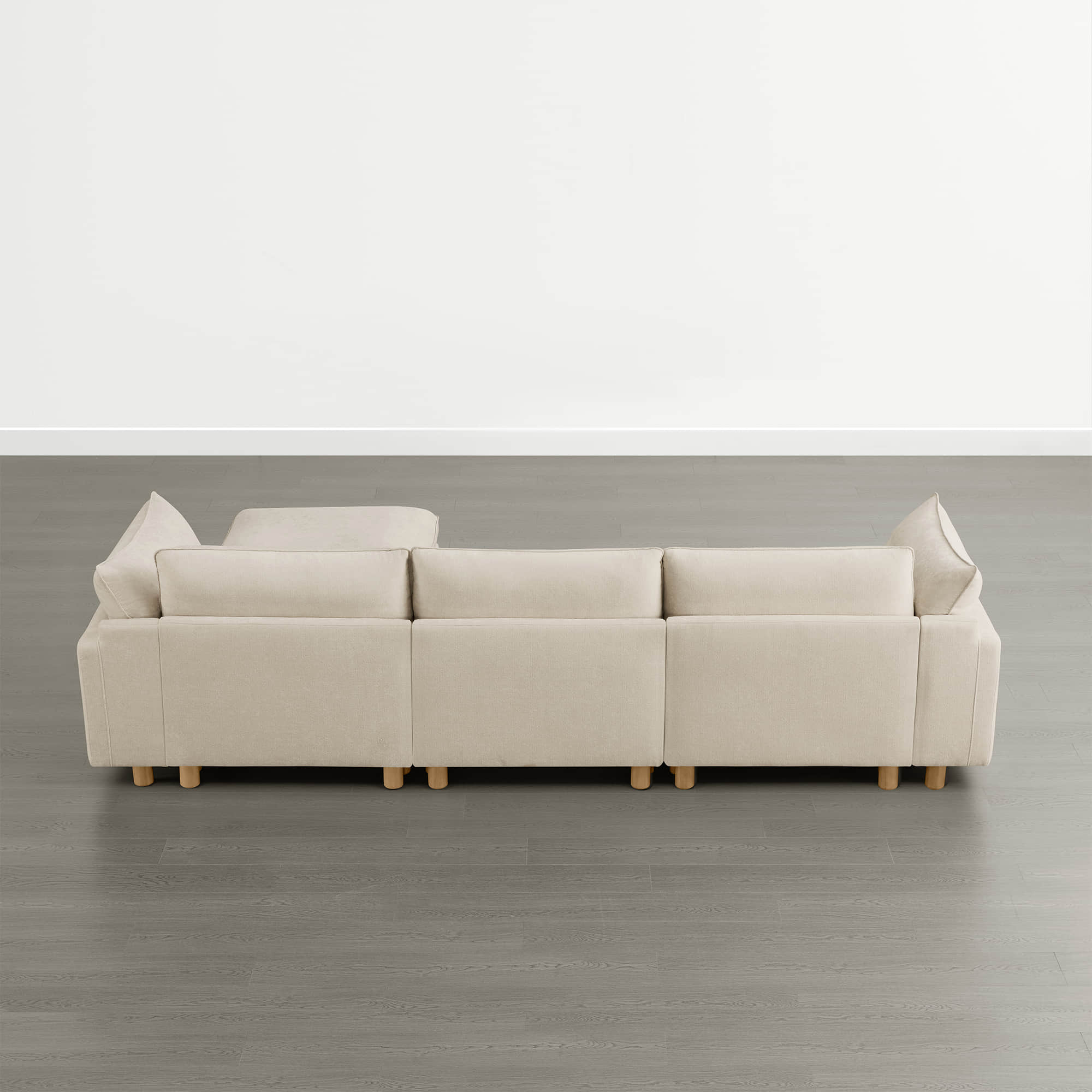 Brendon Modular 4-Seat Sectional Sofa with Wood Leg - Image 16