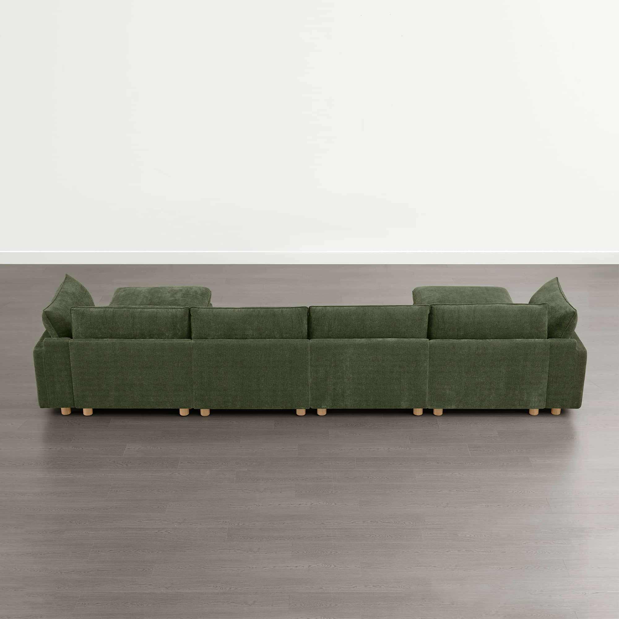 Brendon Modular 6-Seat Sectional Sofa with Wood Leg - Image 18