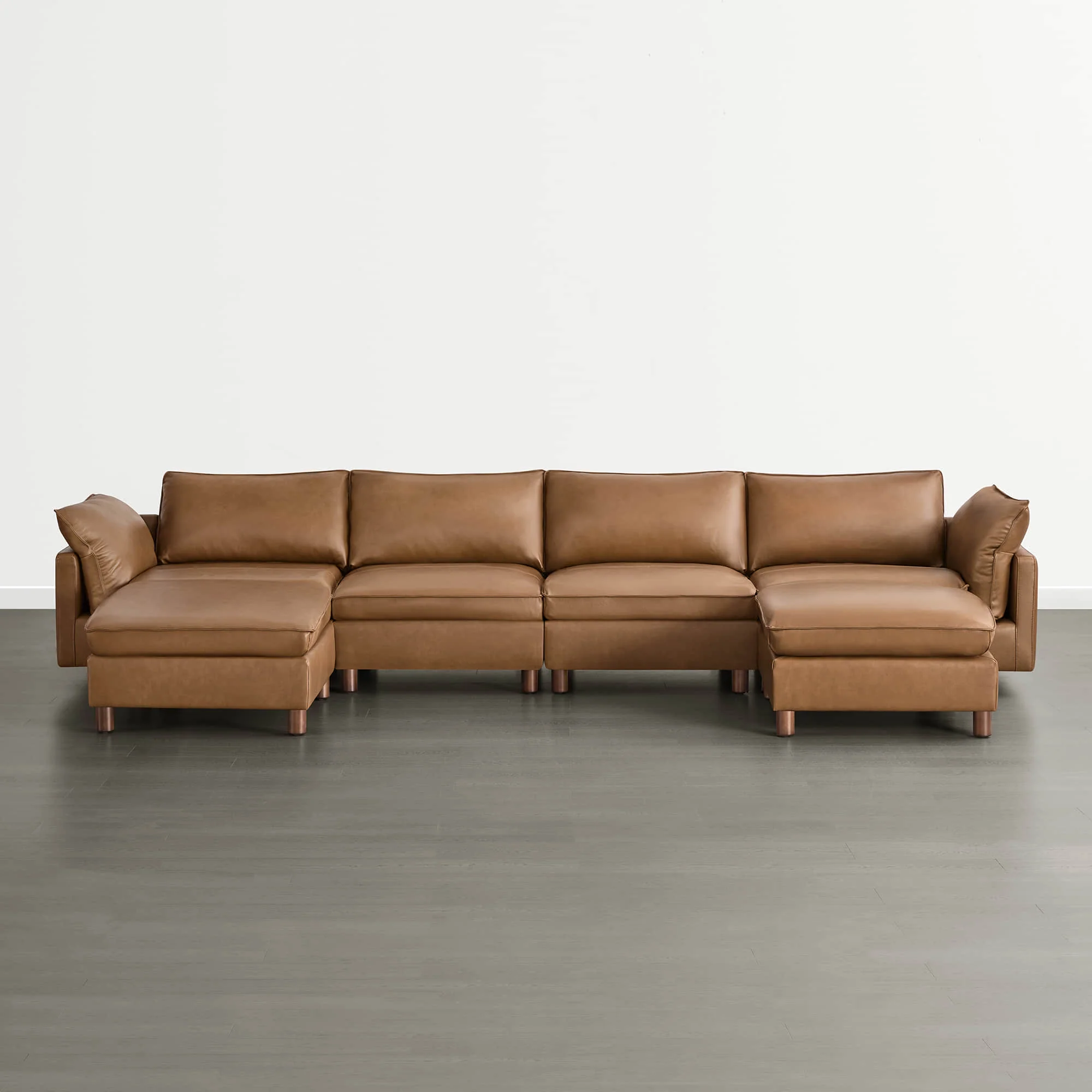 Brendon Modular 6-Seat Sectional Sofa with Wood Leg - Image 20