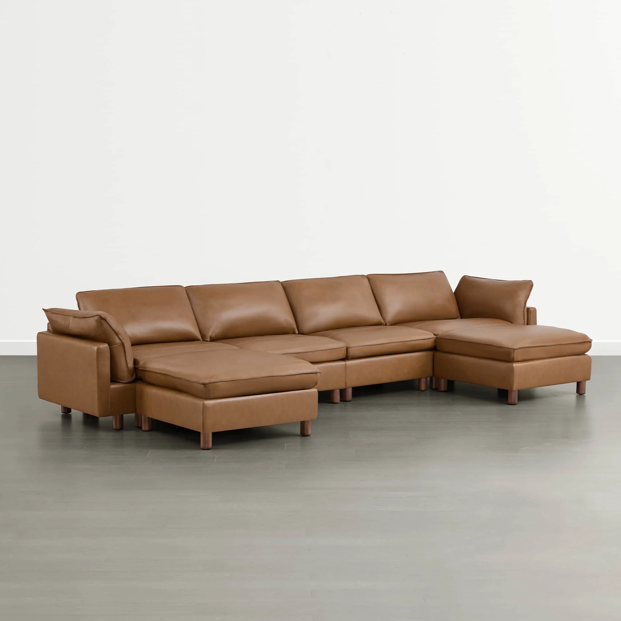 Brendon Modular 6-Seat Sectional Sofa with Wood Leg - Image 21