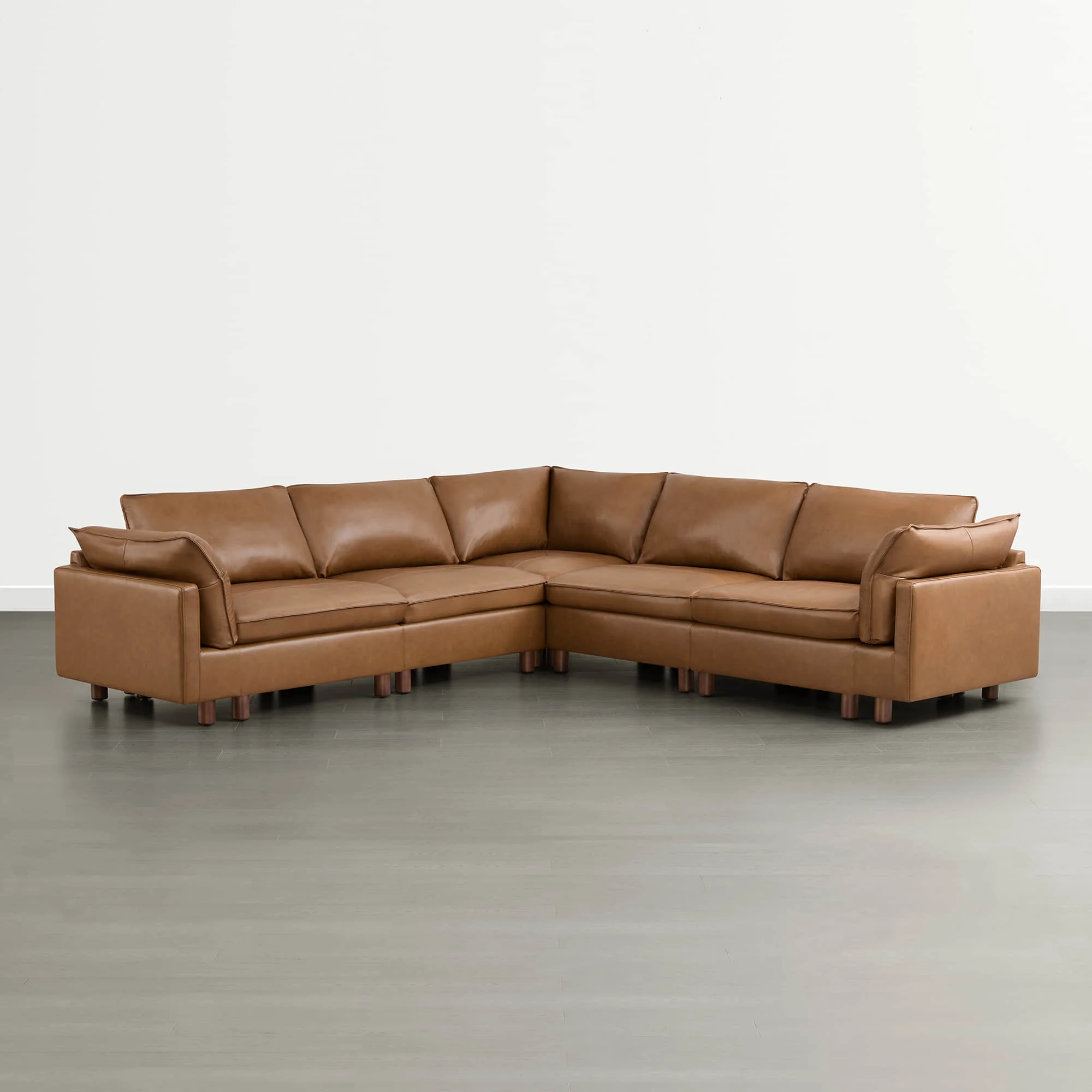 Brendon Modular Corner Sectional Sofa with Wood Leg - Image 20