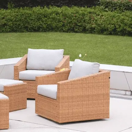 Calum Rattan Outdoor 5-Piece Patio Set - Image 80