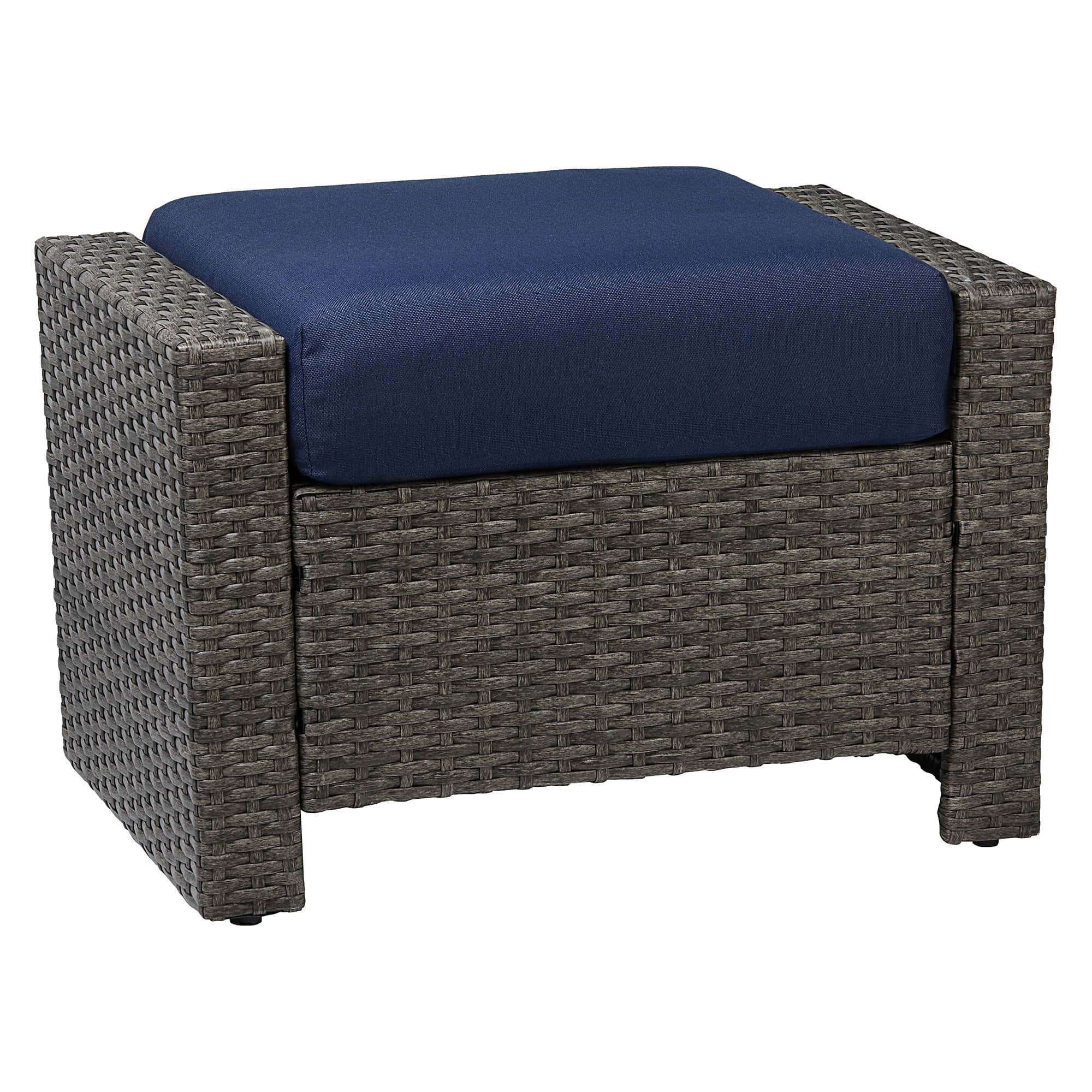 Calum Rattan Outdoor Ottoman - Image 12