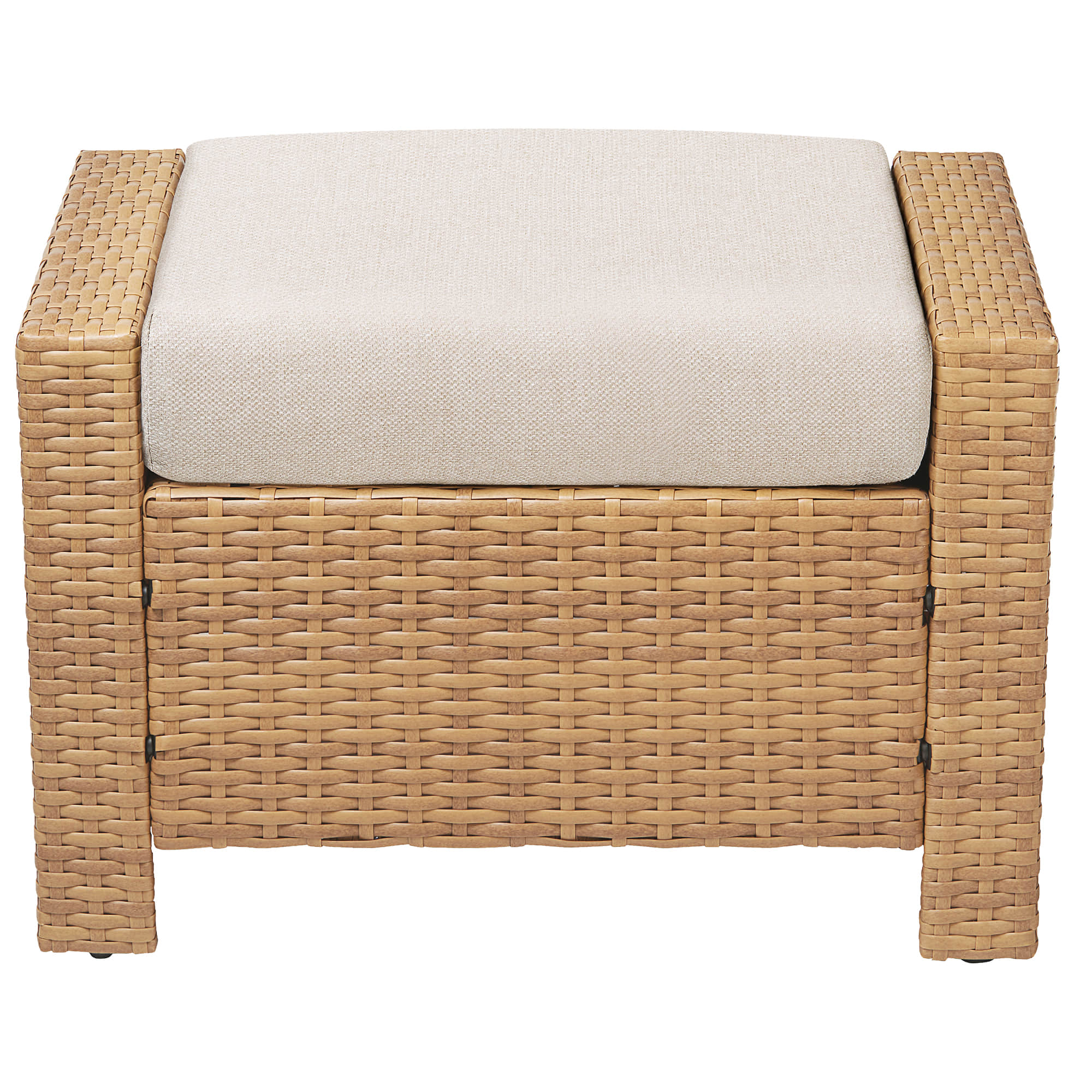 Calum Rattan Outdoor Ottoman - Image 14