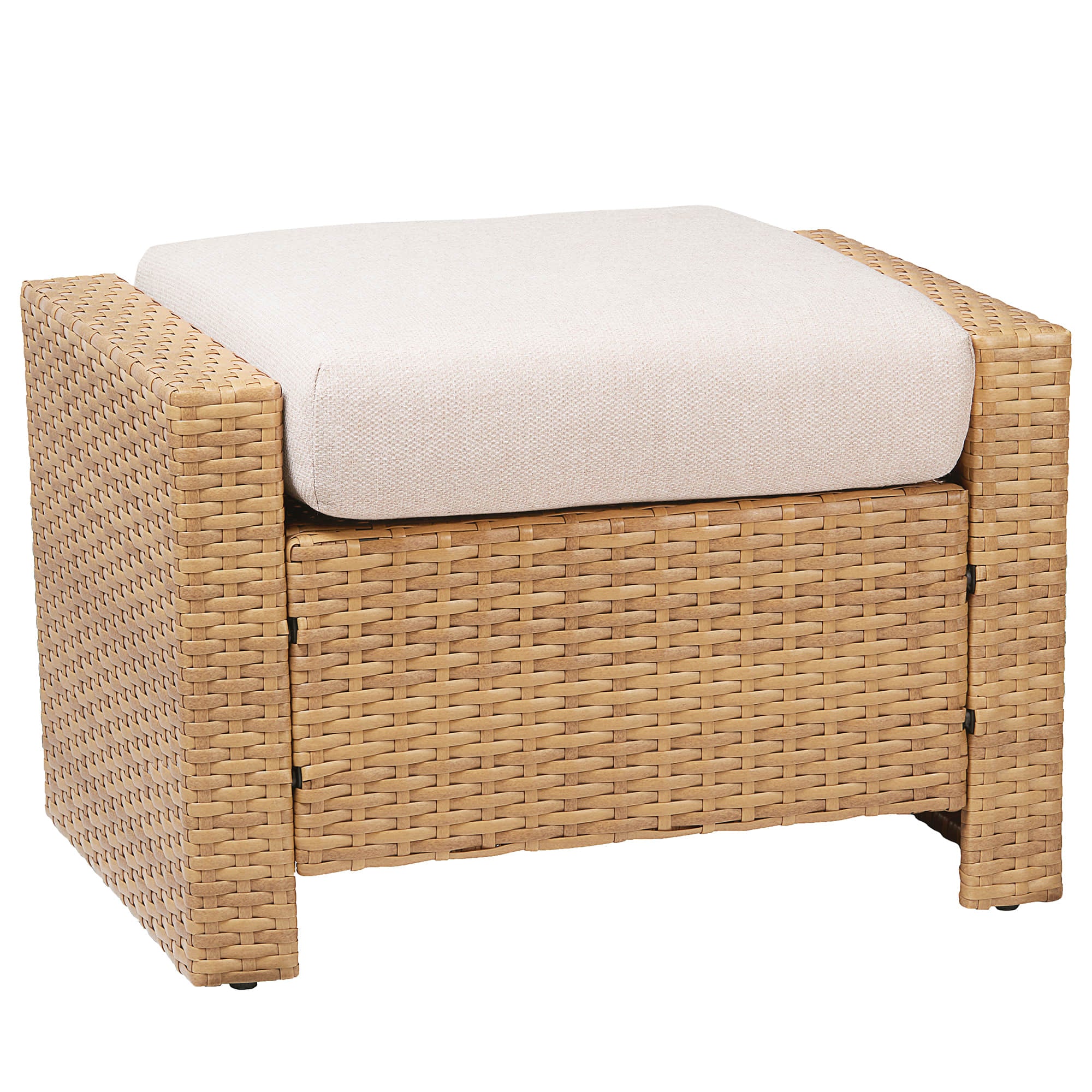 Calum Rattan Outdoor Ottoman - Image 15