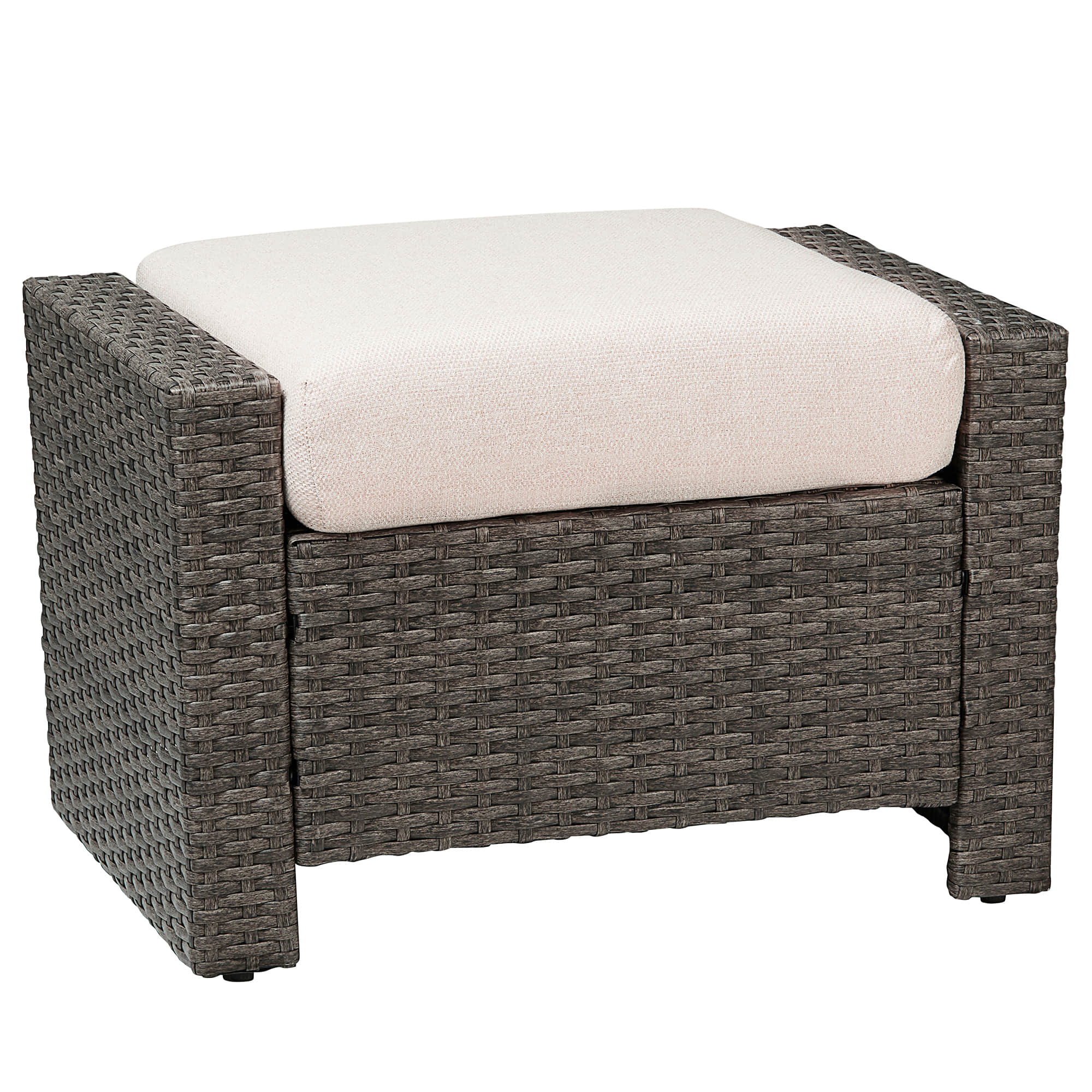 Calum Rattan Outdoor Ottoman - Image 8