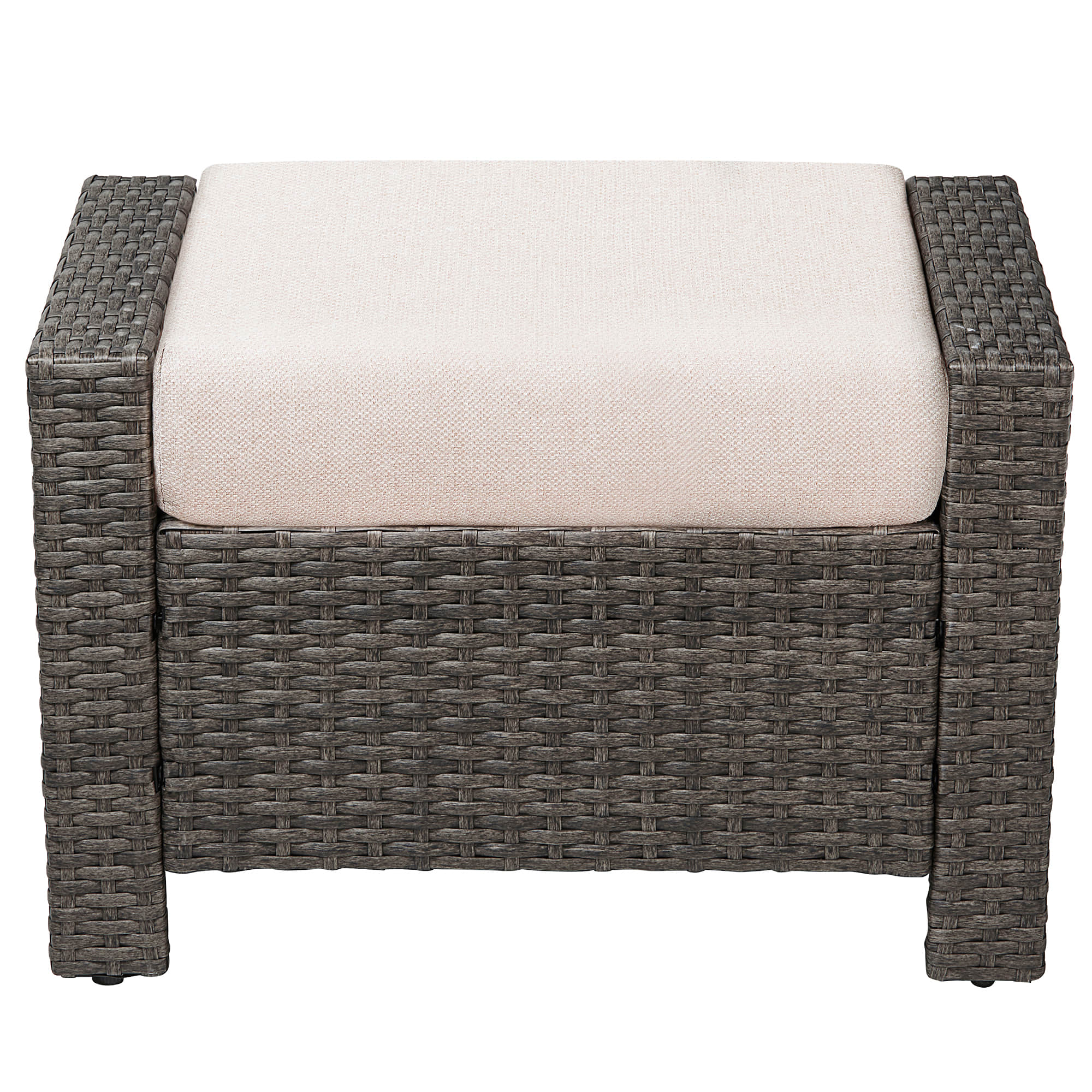 Calum Rattan Outdoor Ottoman - Image 9