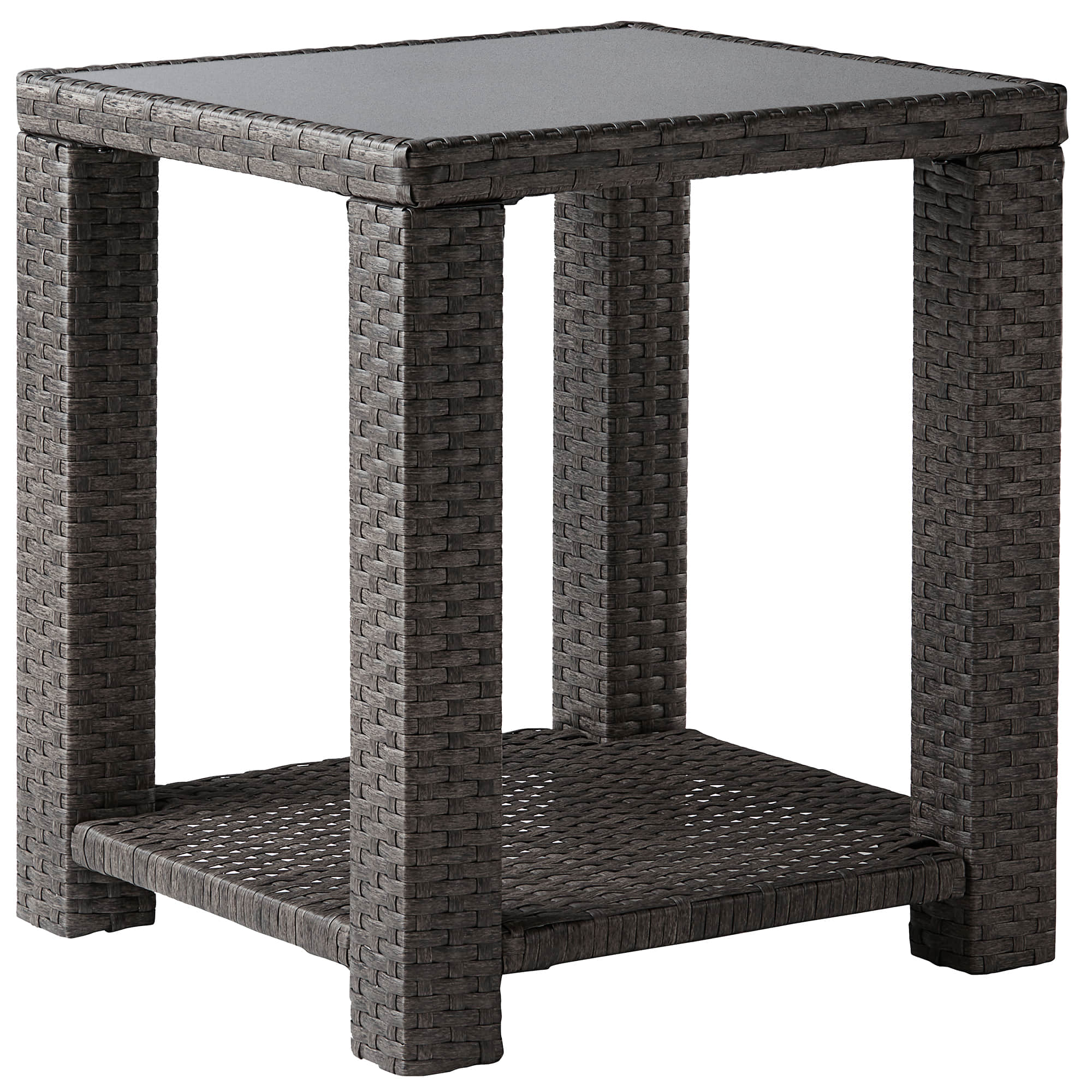 Calum Rattan Outdoor Side Table - Image 6
