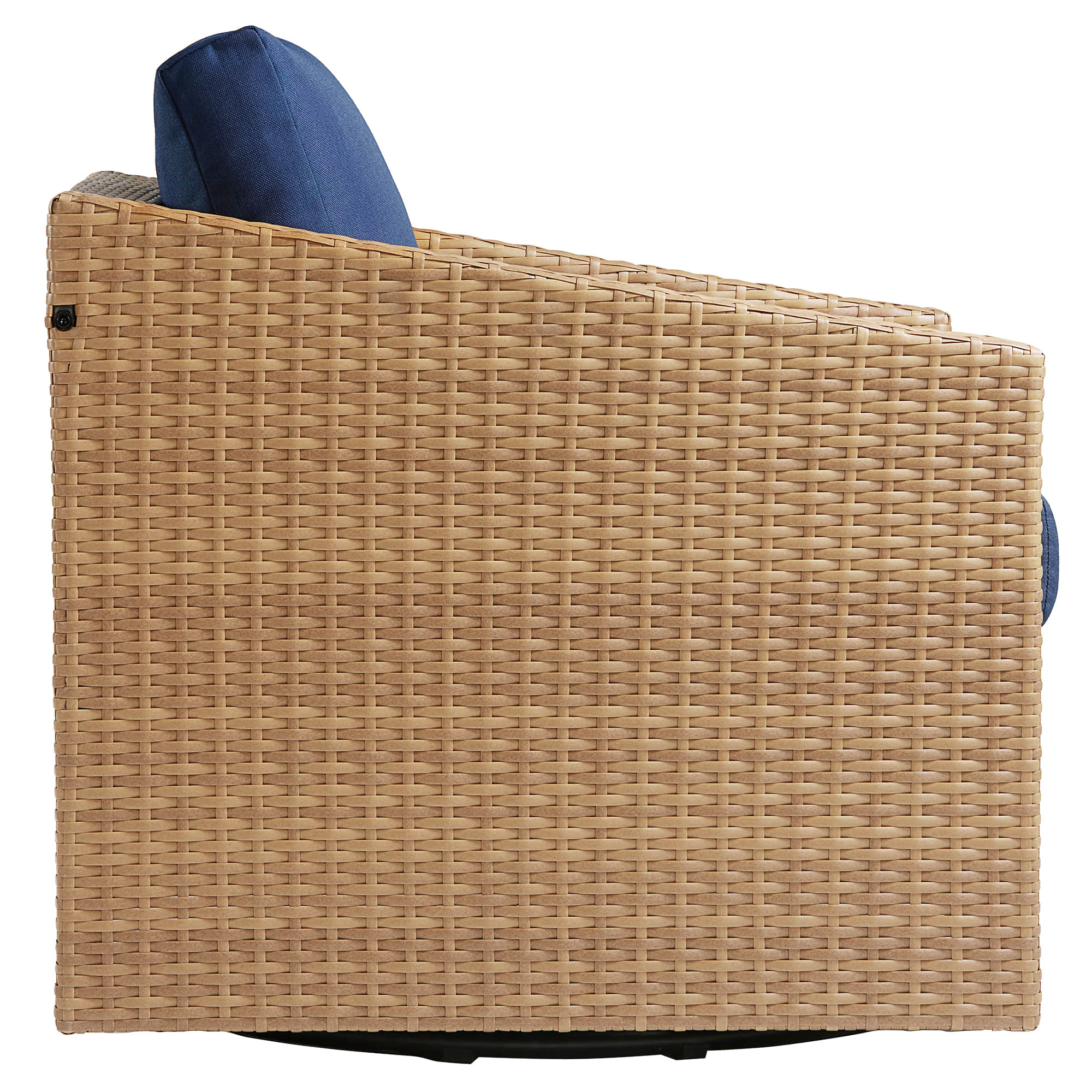 Calum Rattan Outdoor Swivel Accent Chair - Image 14