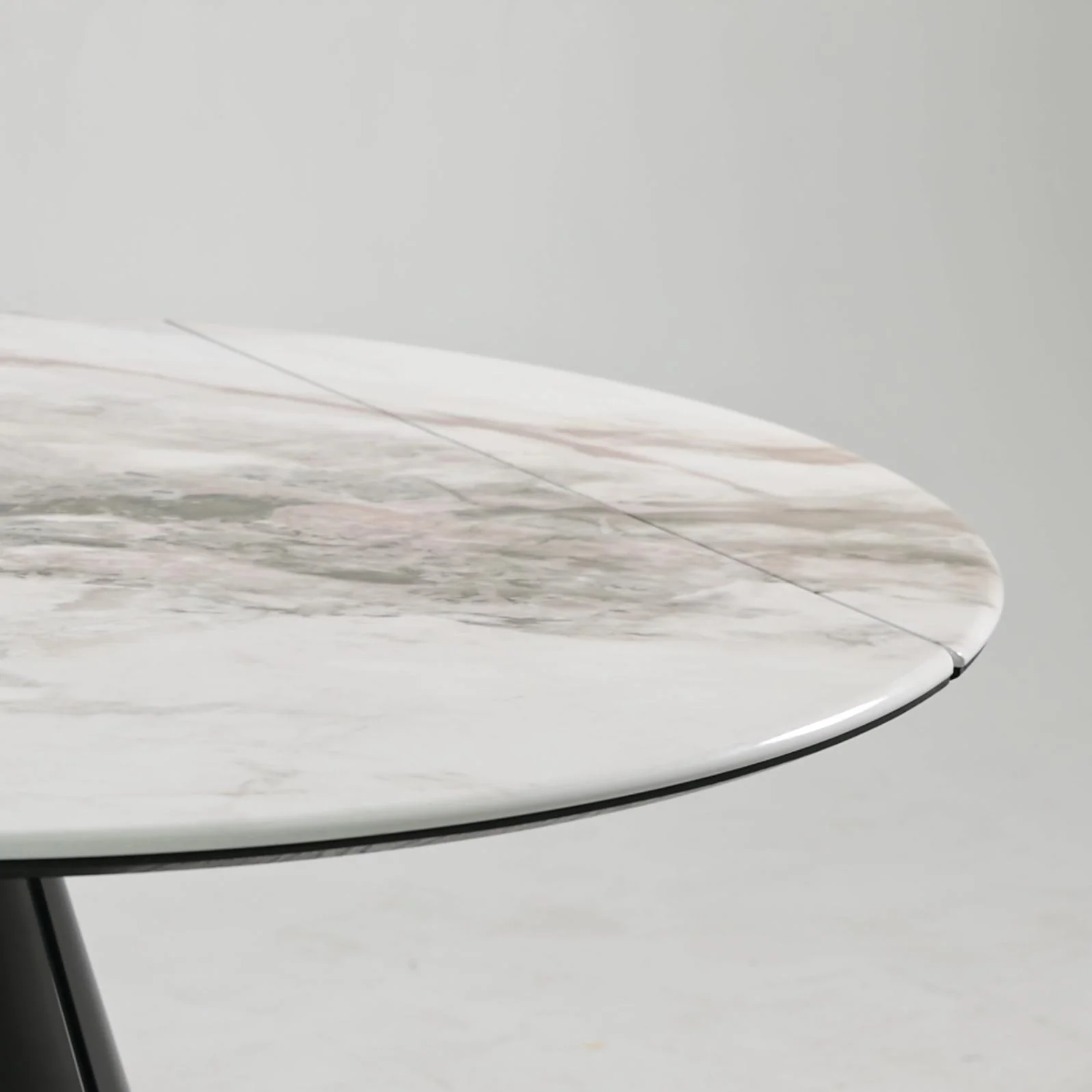Camila Round Extendable Sintered Stone Dining Table,33.4"-51.1" - Image 7