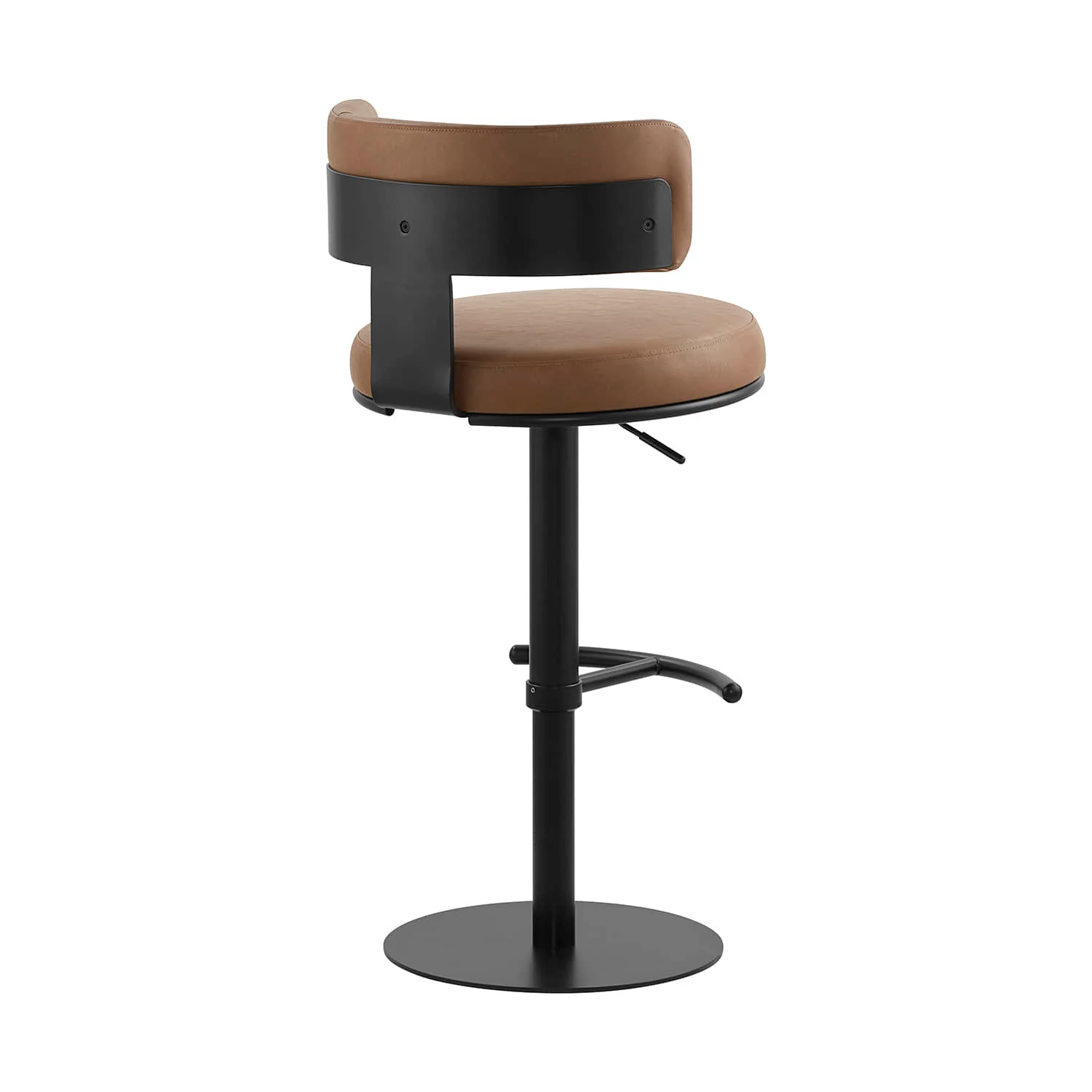 Cayla Modern Adjustable Height Swivel Barstool - Image 10