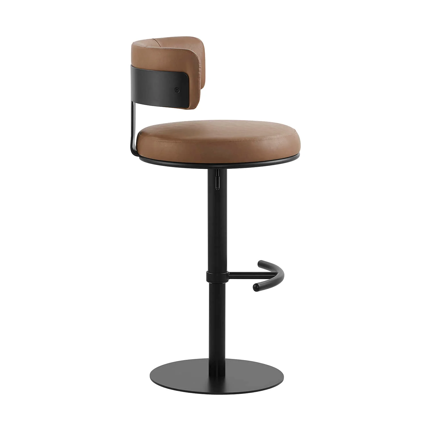 Cayla Modern Adjustable Height Swivel Barstool - Image 11
