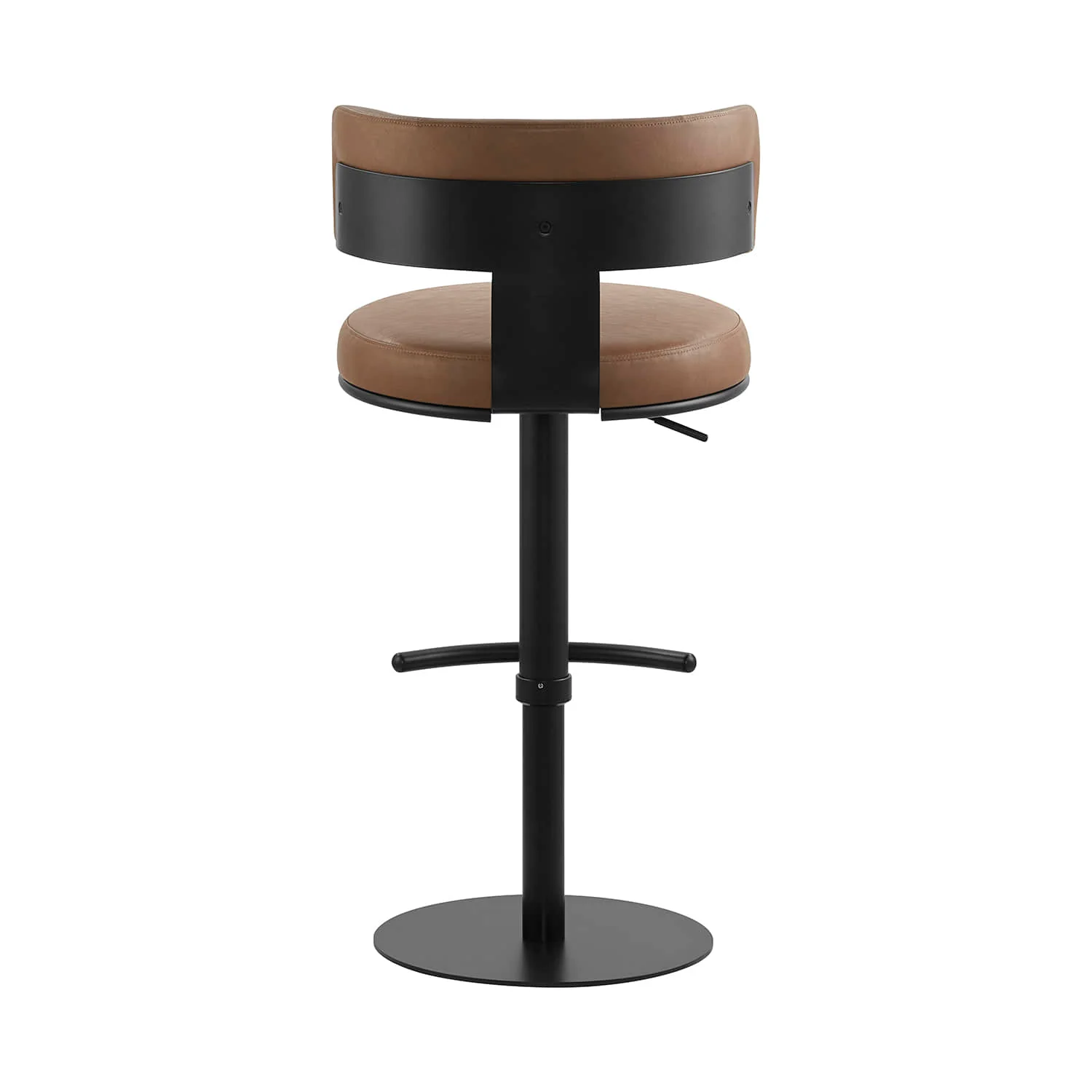 Cayla Modern Adjustable Height Swivel Barstool - Image 12