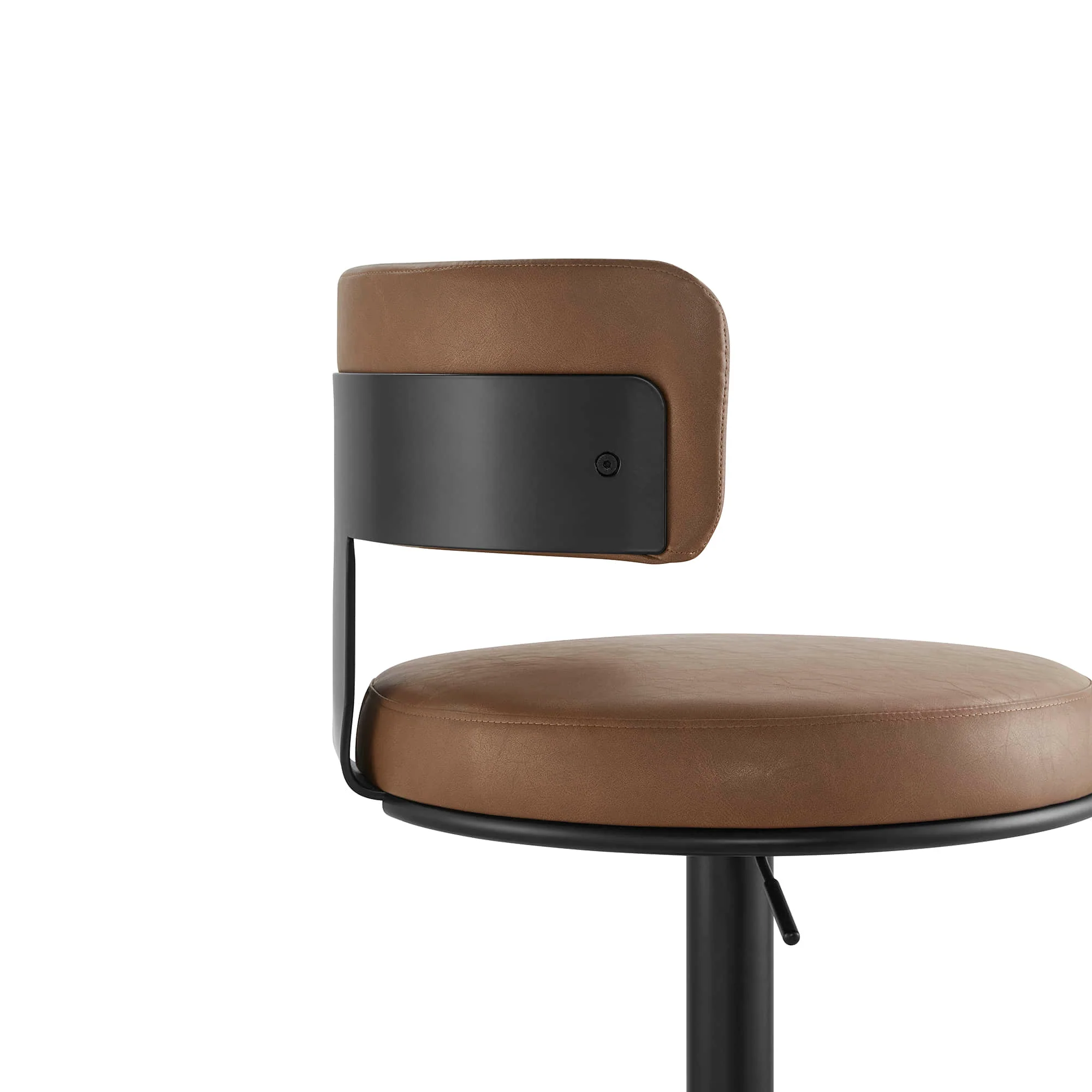 Cayla Modern Adjustable Height Swivel Barstool - Image 15