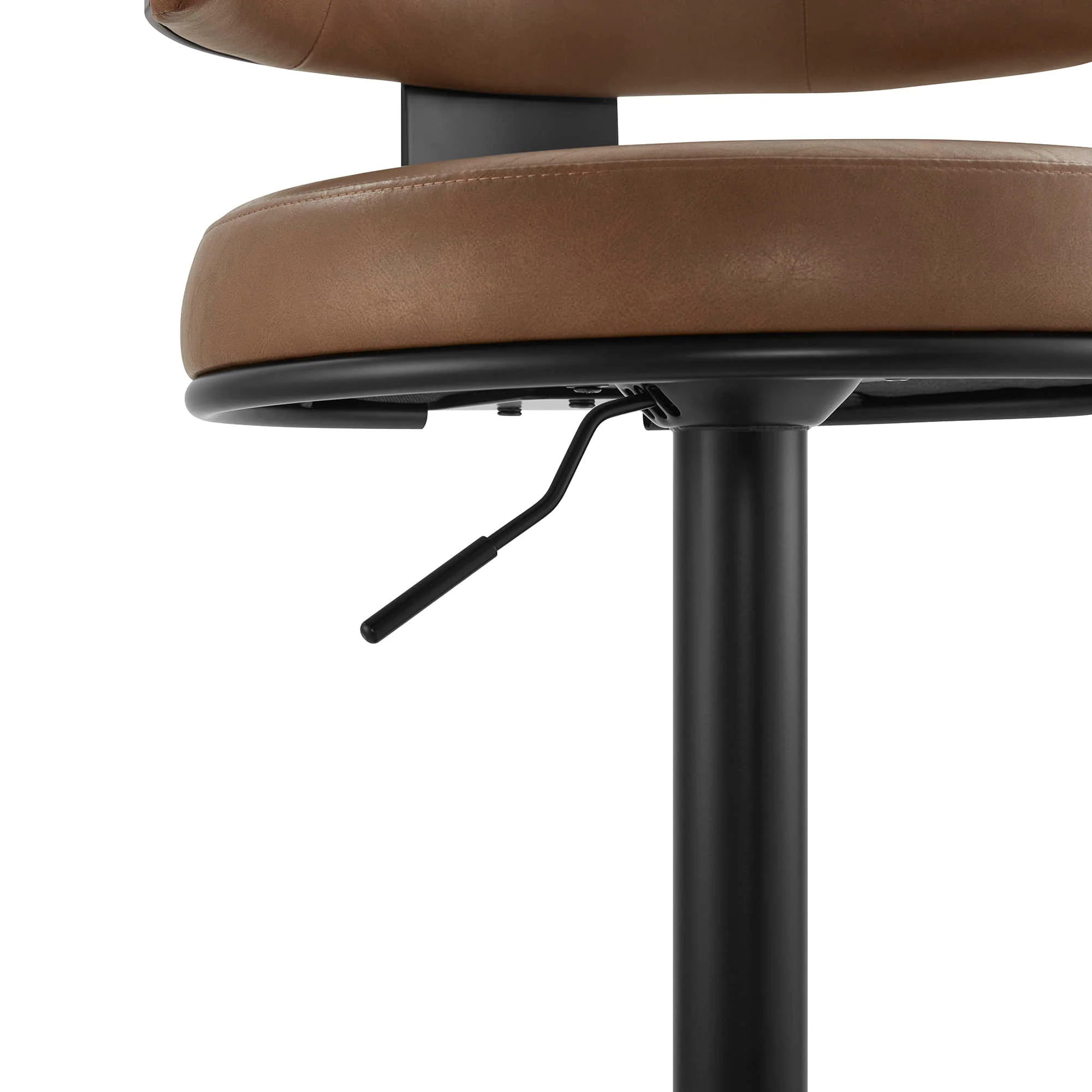 Cayla Modern Adjustable Height Swivel Barstool - Image 16