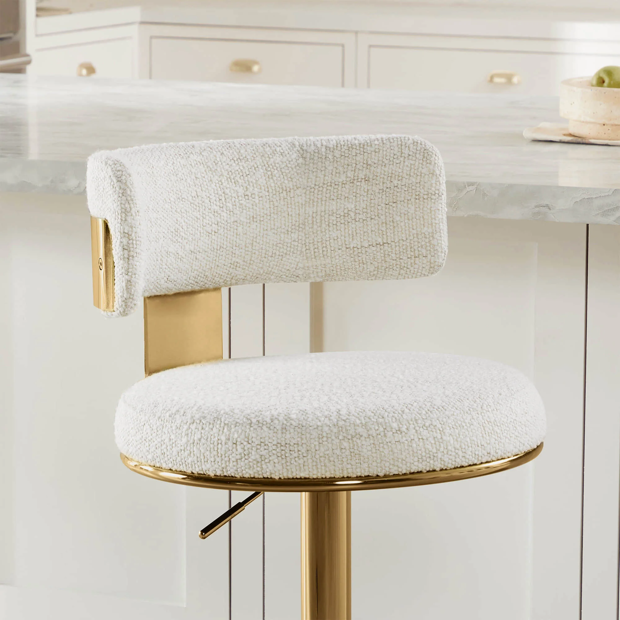 Cayla Modern Adjustable Height Swivel Barstool - Image 20