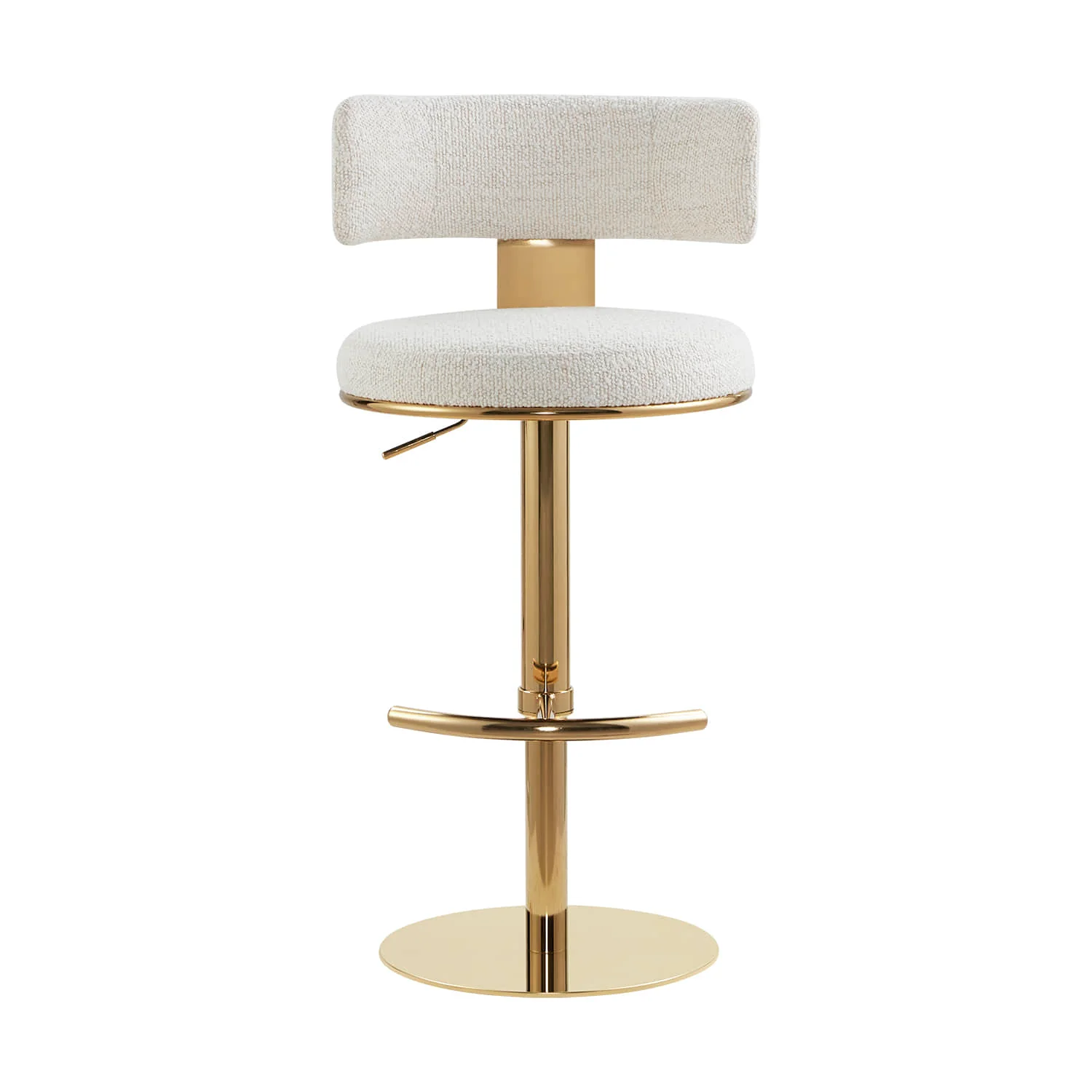 Cayla Modern Adjustable Height Swivel Barstool - Image 22