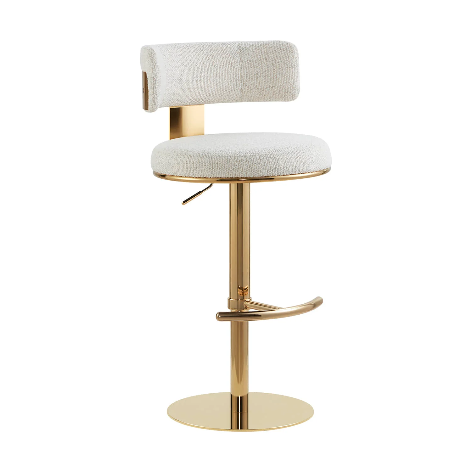 Cayla Modern Adjustable Height Swivel Barstool - Image 24