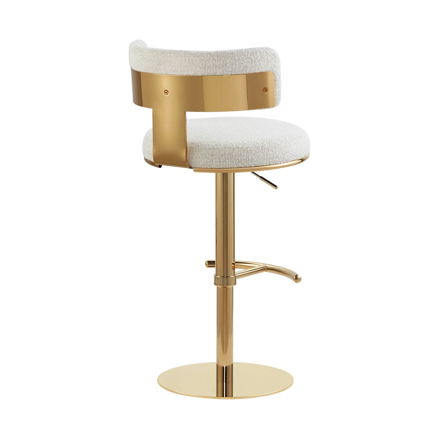Cayla Modern Adjustable Height Swivel Barstool - Image 26