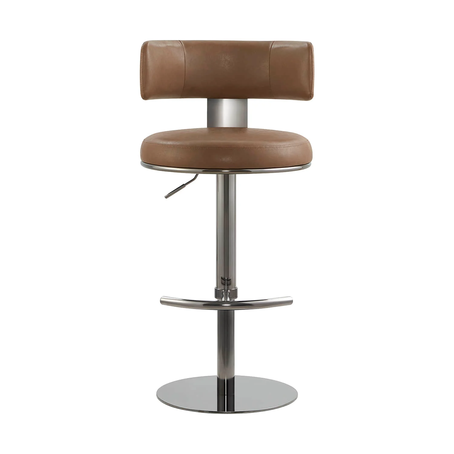 Cayla Modern Adjustable Height Swivel Barstool - Image 35