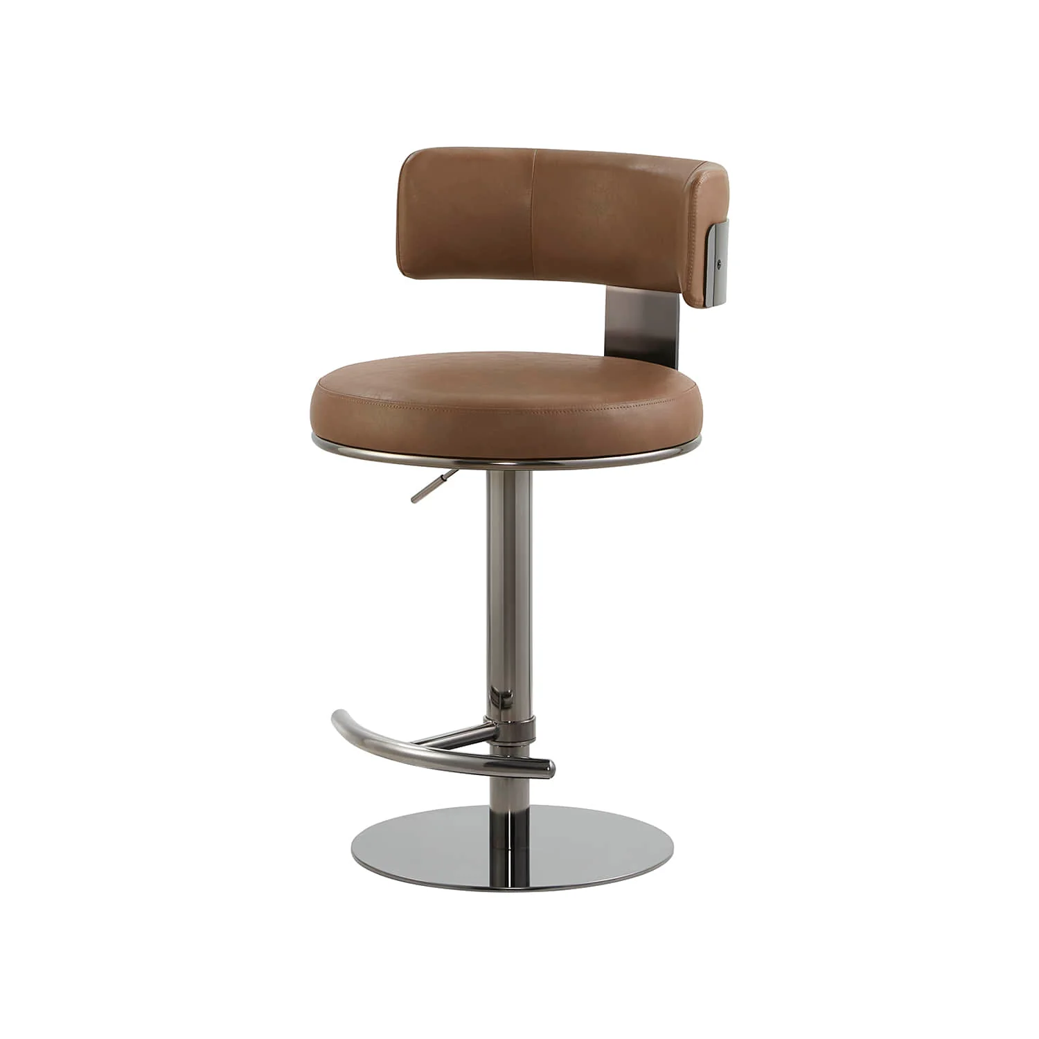 Cayla Modern Adjustable Height Swivel Barstool - Image 36