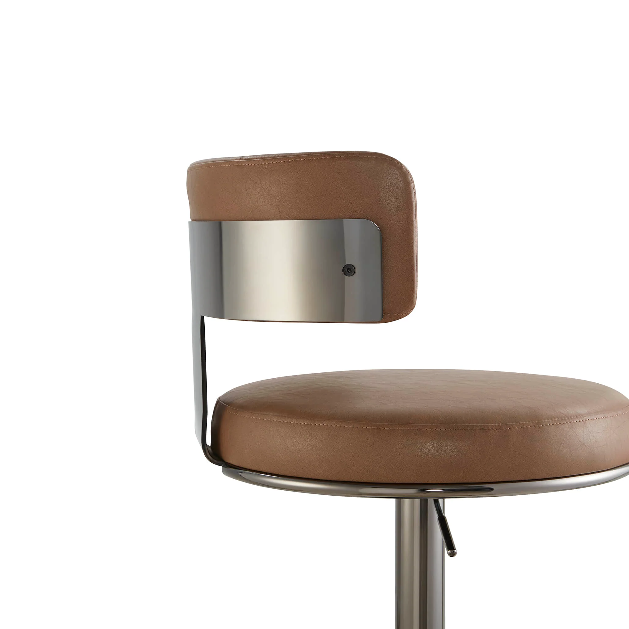 Cayla Modern Adjustable Height Swivel Barstool - Image 43