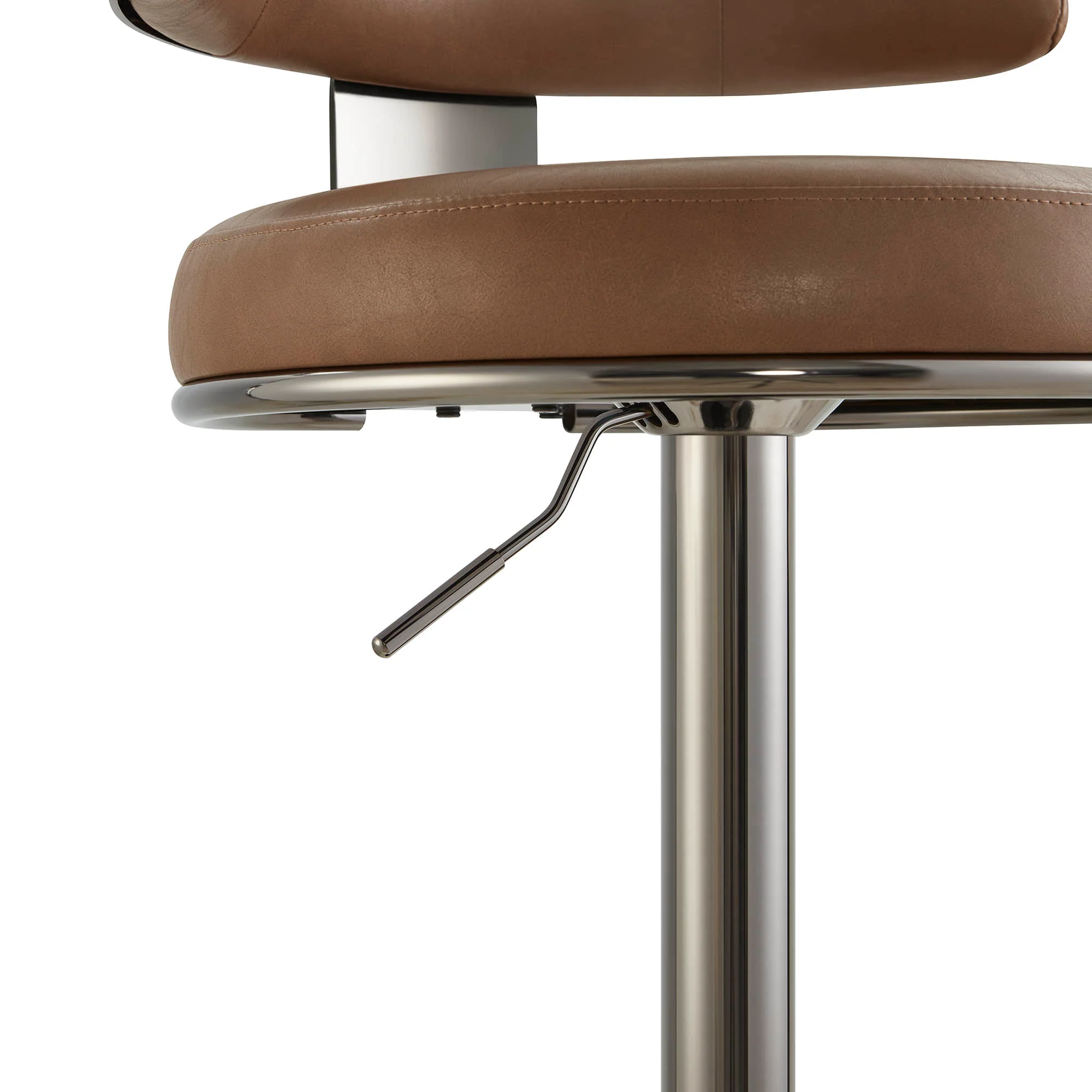 Cayla Modern Adjustable Height Swivel Barstool - Image 44