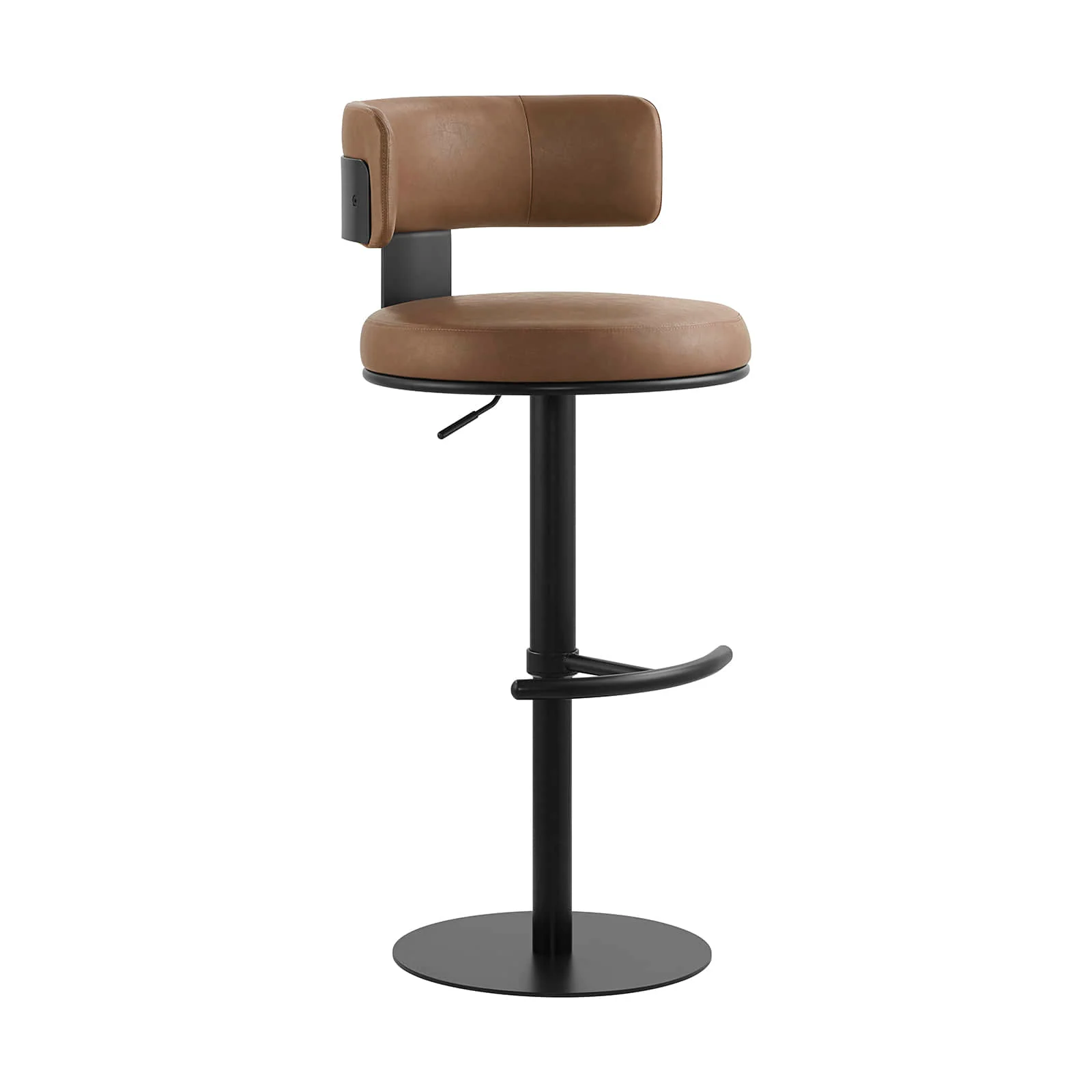 Cayla Modern Adjustable Height Swivel Barstool - Image 7