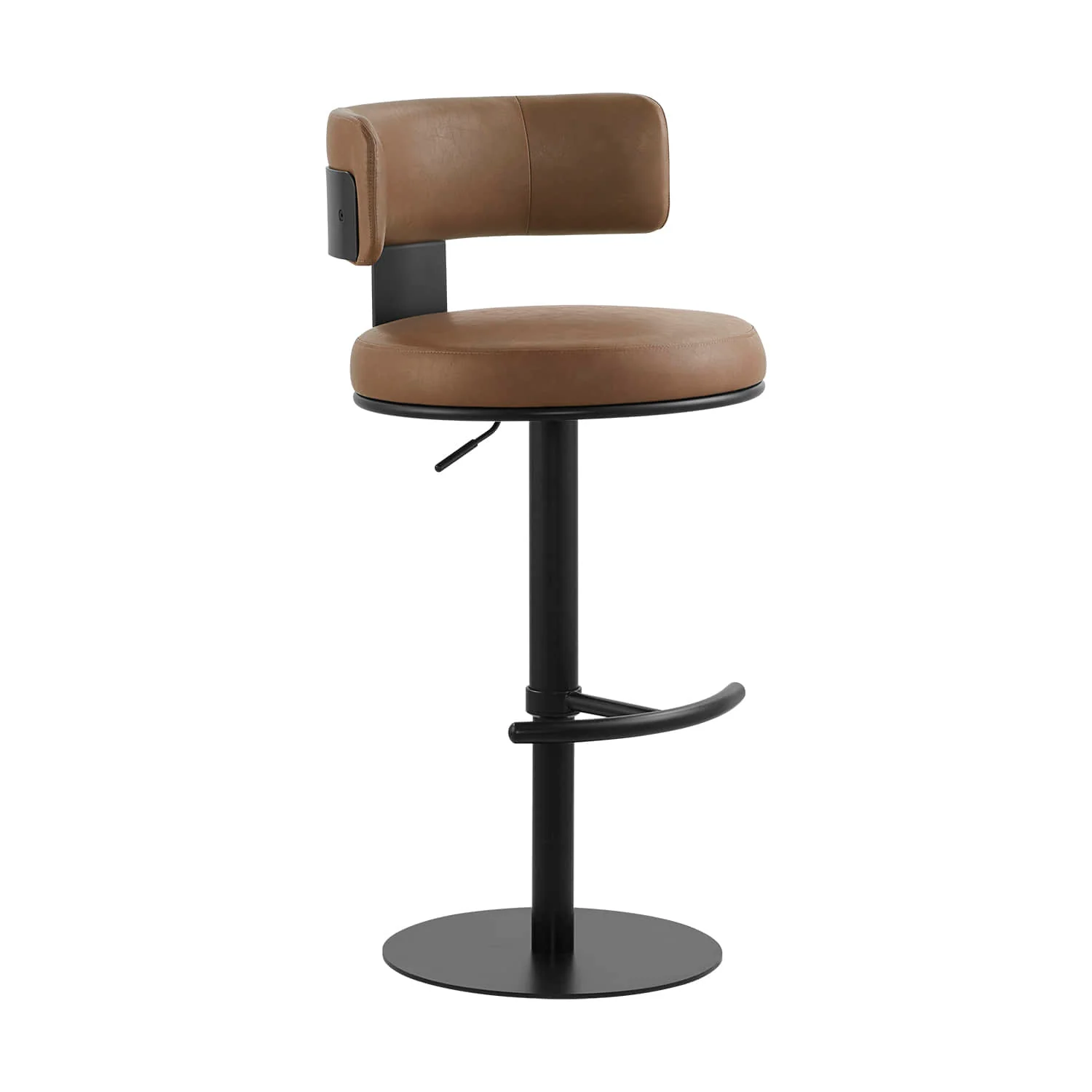 Cayla Modern Adjustable Height Swivel Barstool - Image 8