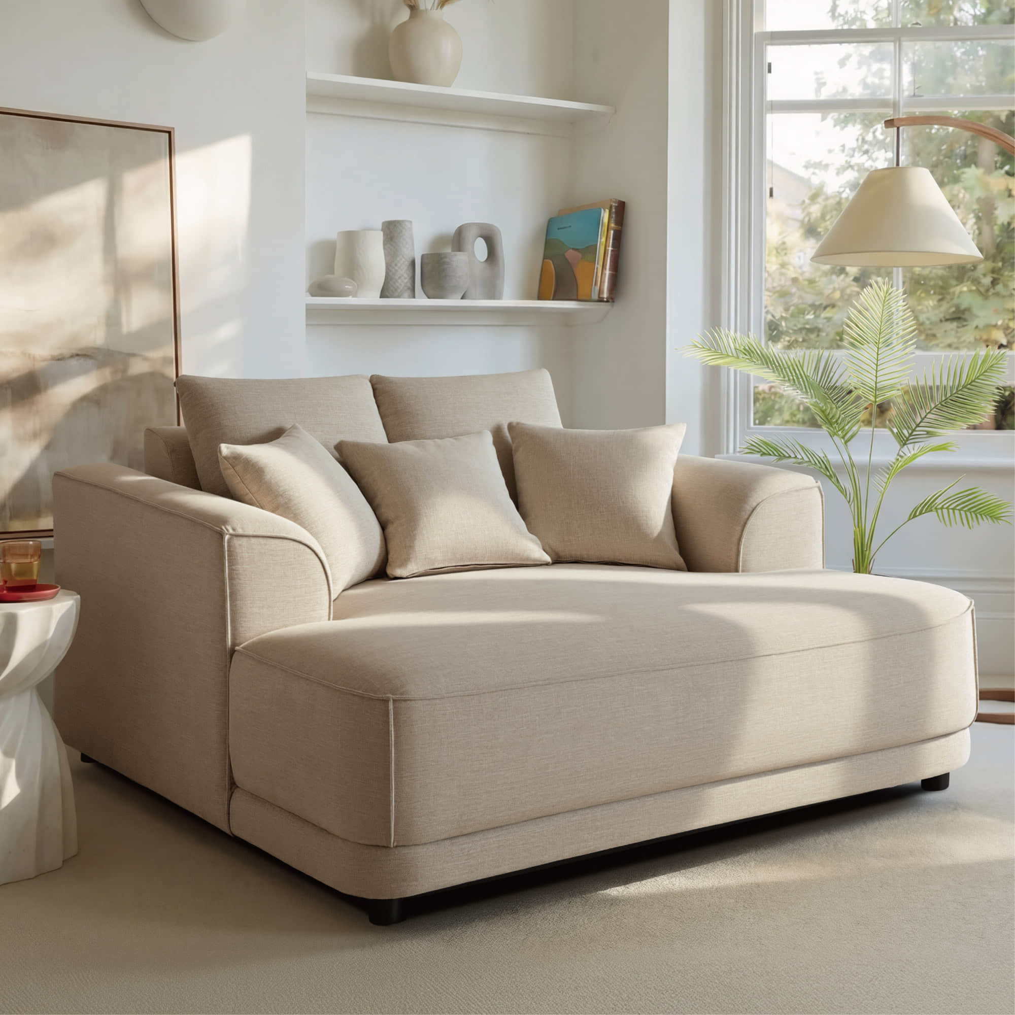 Charles Modern Oversized Chaise Lounge Accent Chair - Image 7