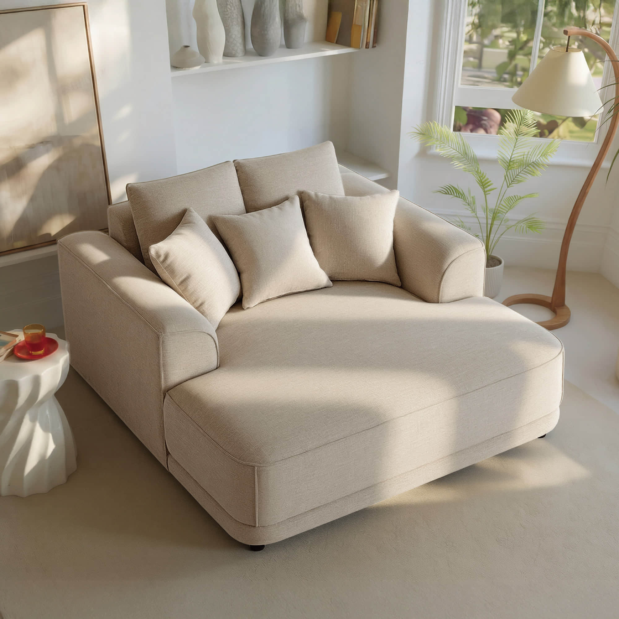 Charles Modern Oversized Chaise Lounge Accent Chair - Image 8