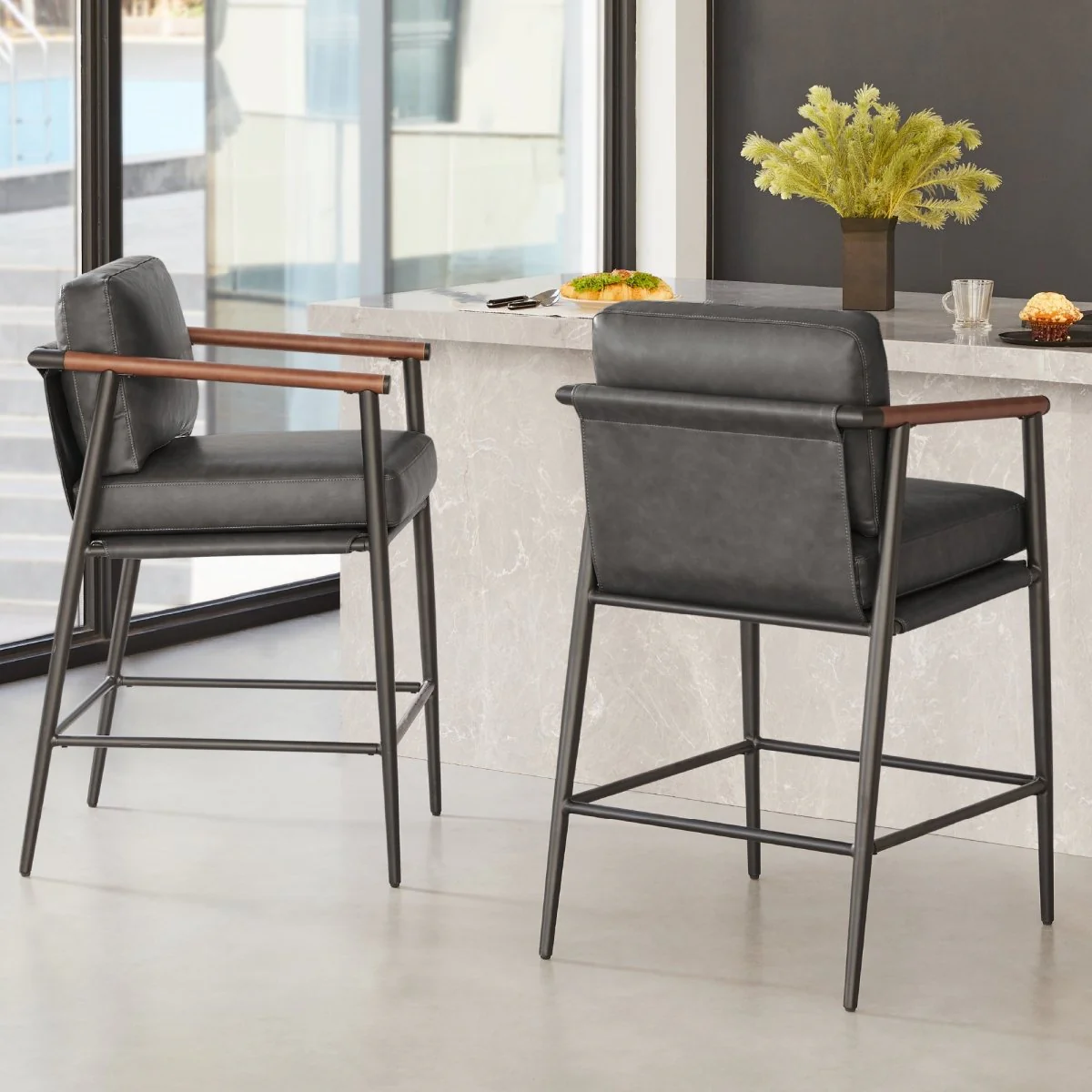 Charlotte Modern Counter Stool - Image 17