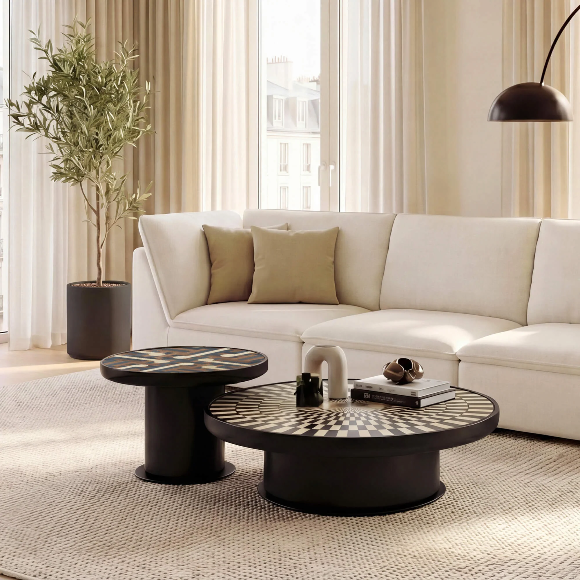 Chess Artistic Nesting Coffee Table Set - Image 15