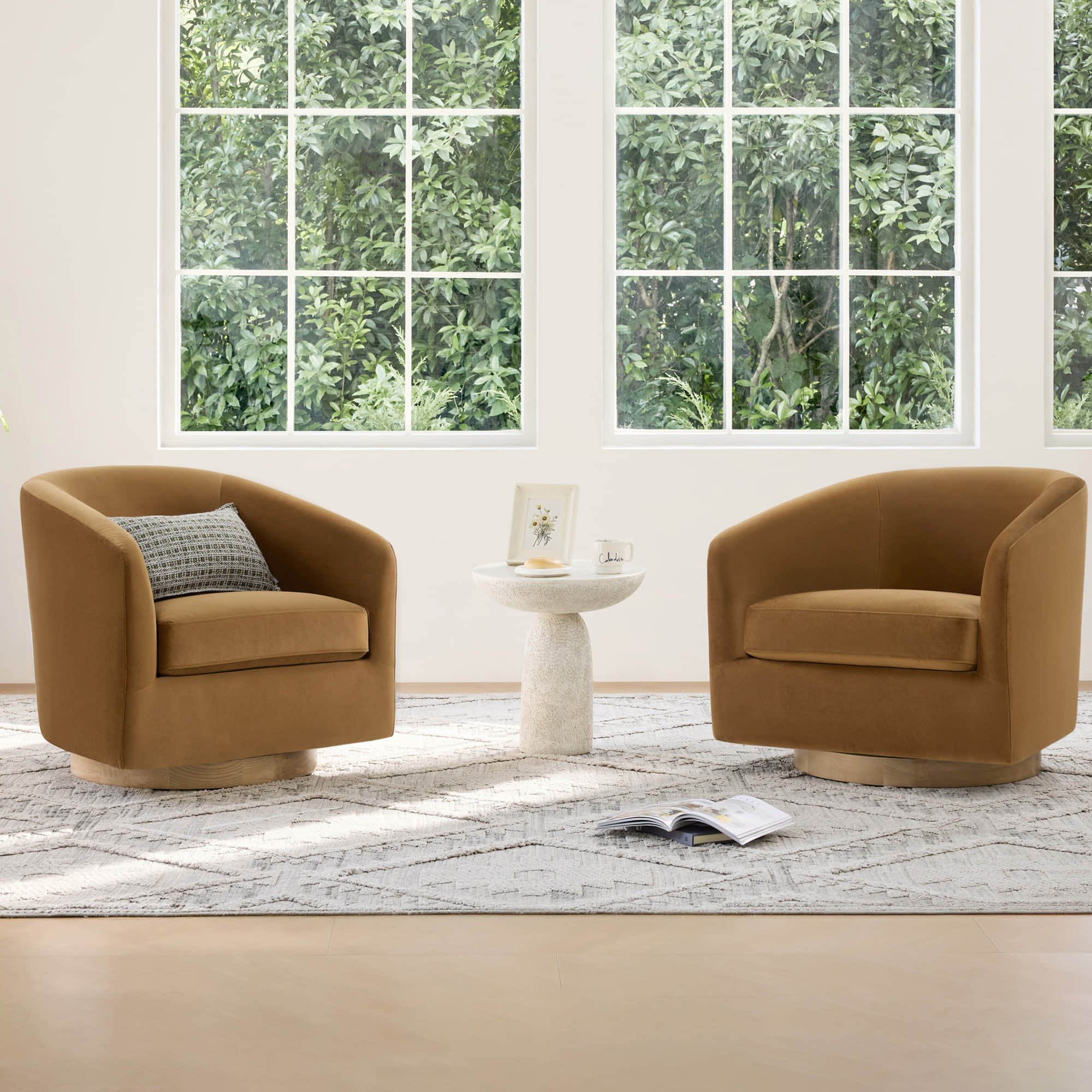 Wren Modern Swivel Accent Chair - Image 88