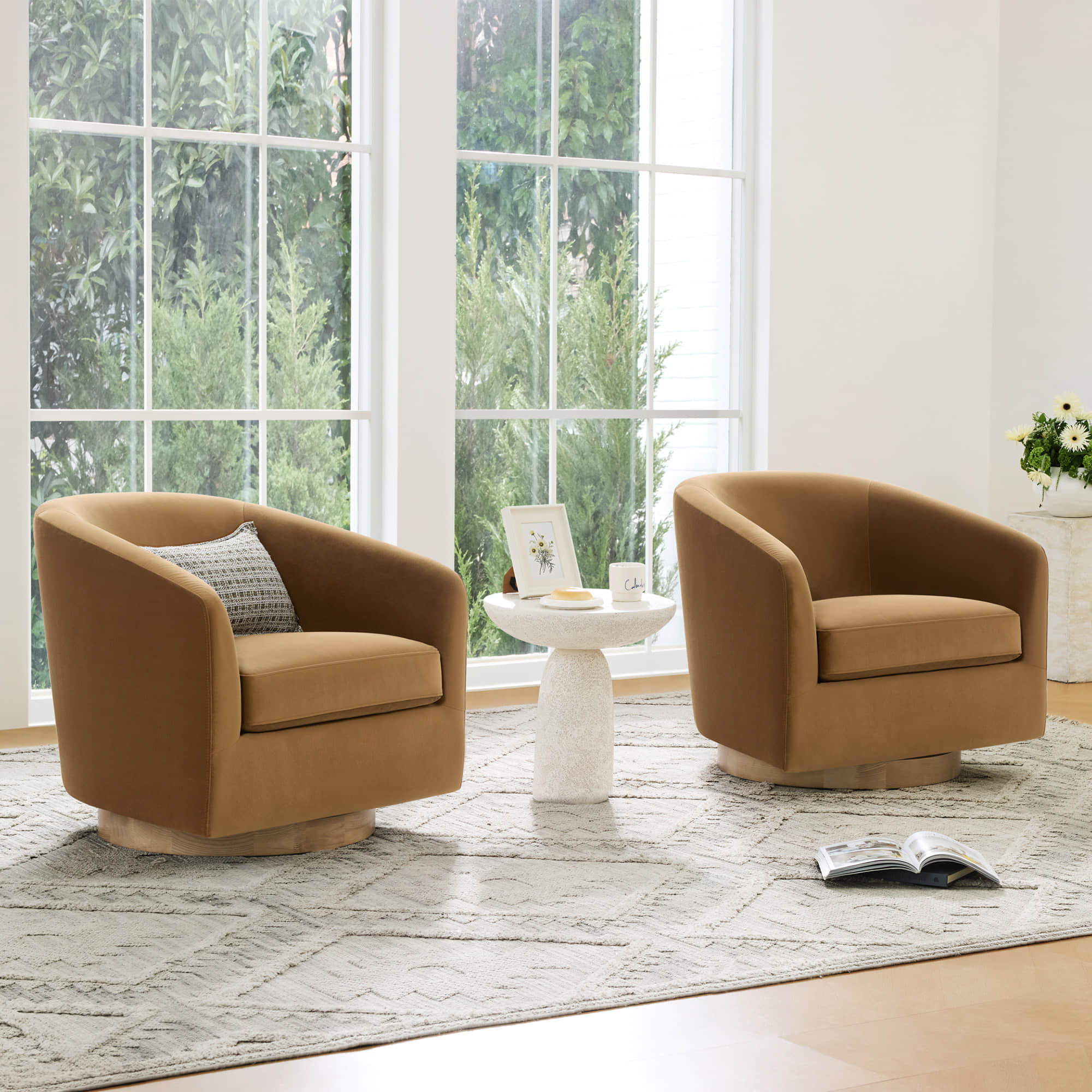 Wren Modern Swivel Accent Chair - Image 89