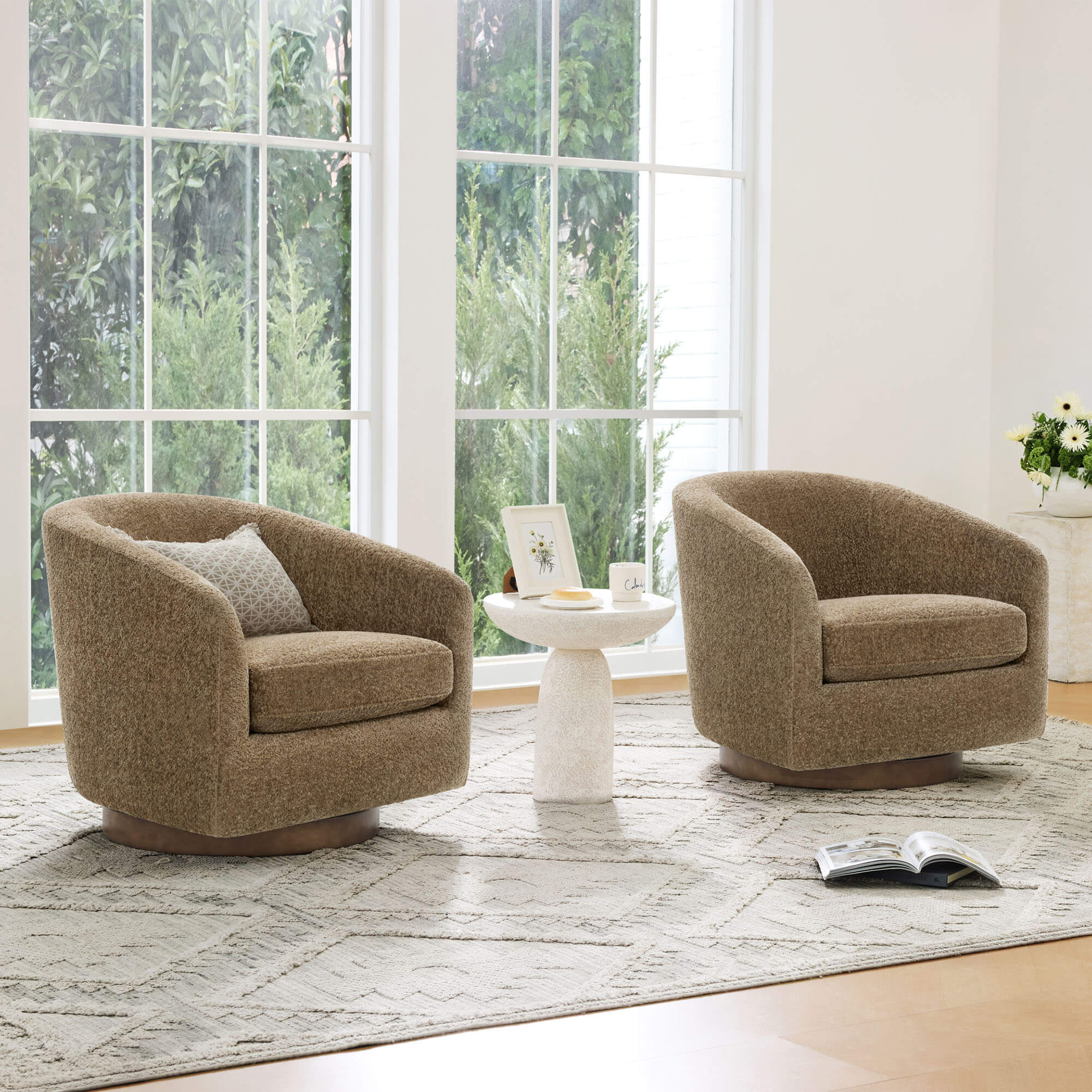 Wren Modern Swivel Accent Chair - Image 92